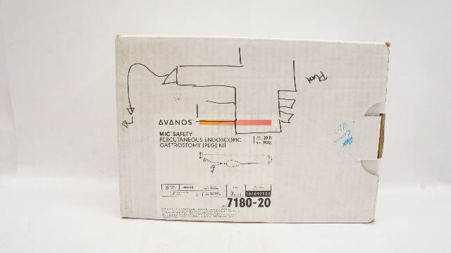 Avanos 7180-20 Percutaneous Endoscopic Gastrostomy (PEG) Kit 20Fr - Box of 2