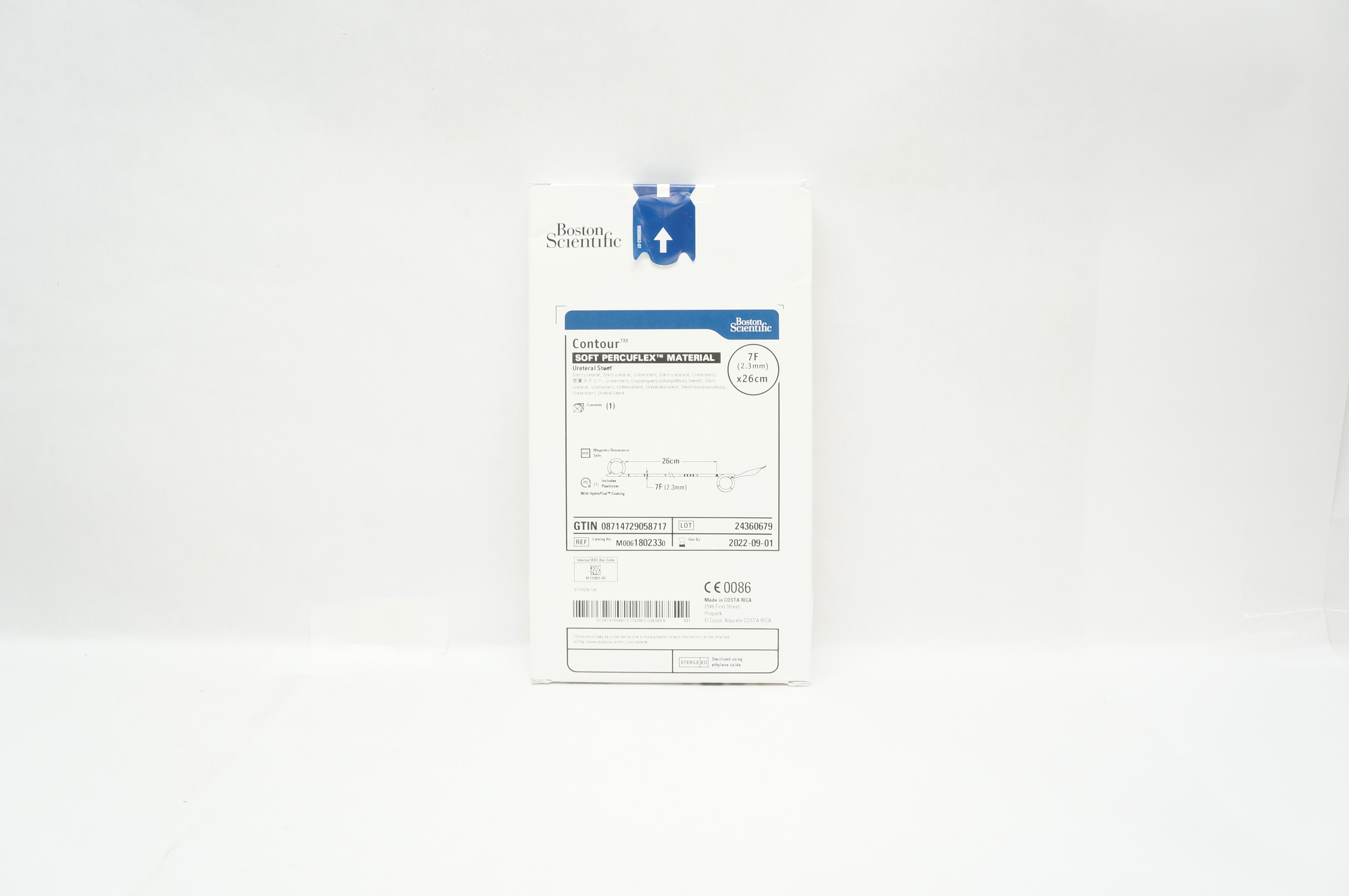 Boston Scientific M0061802330 Contour Ureteral Stnt 7F x 26cm (x)