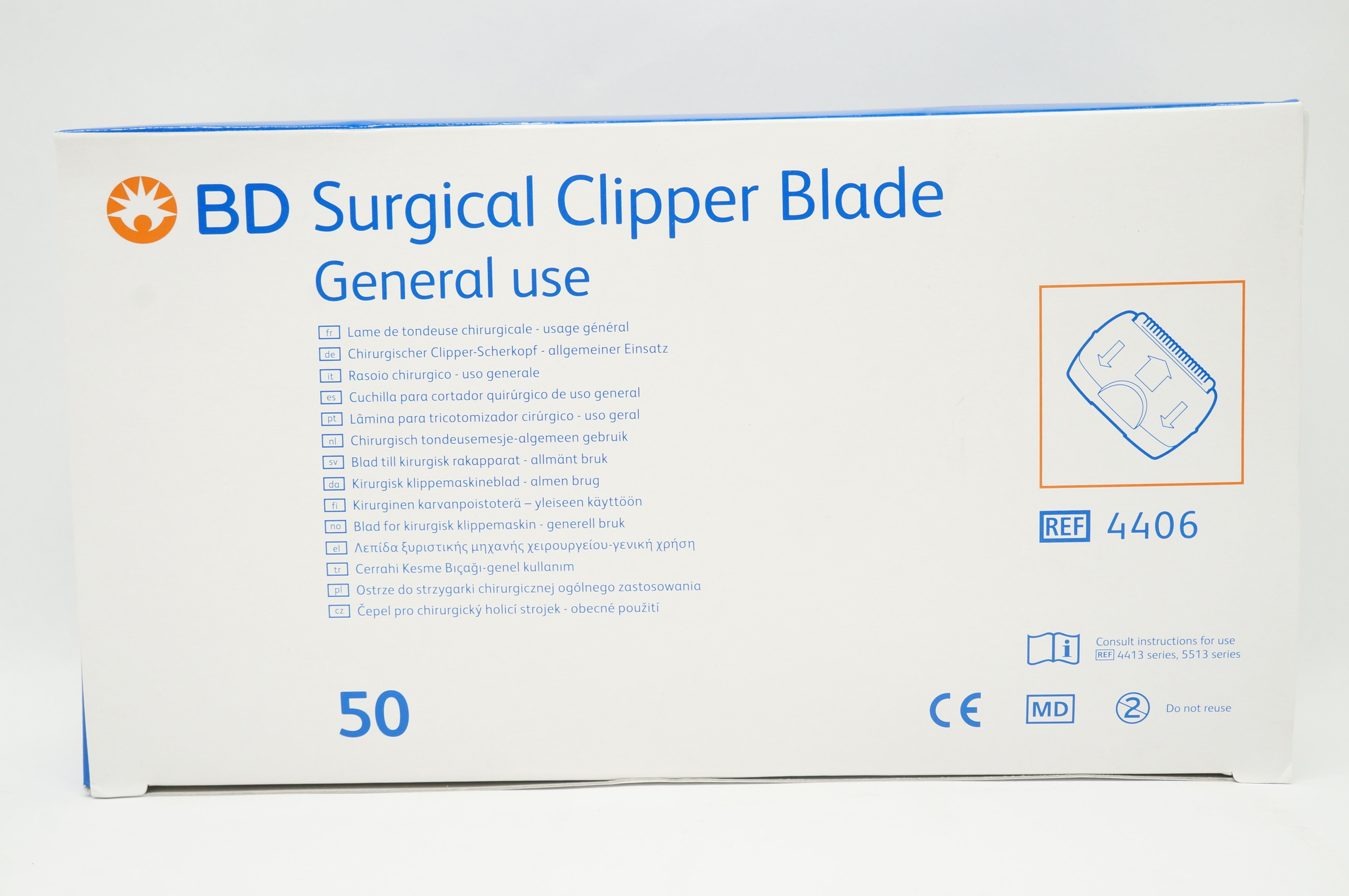 BD 4406 Surgical Clipper Blade Box of 50