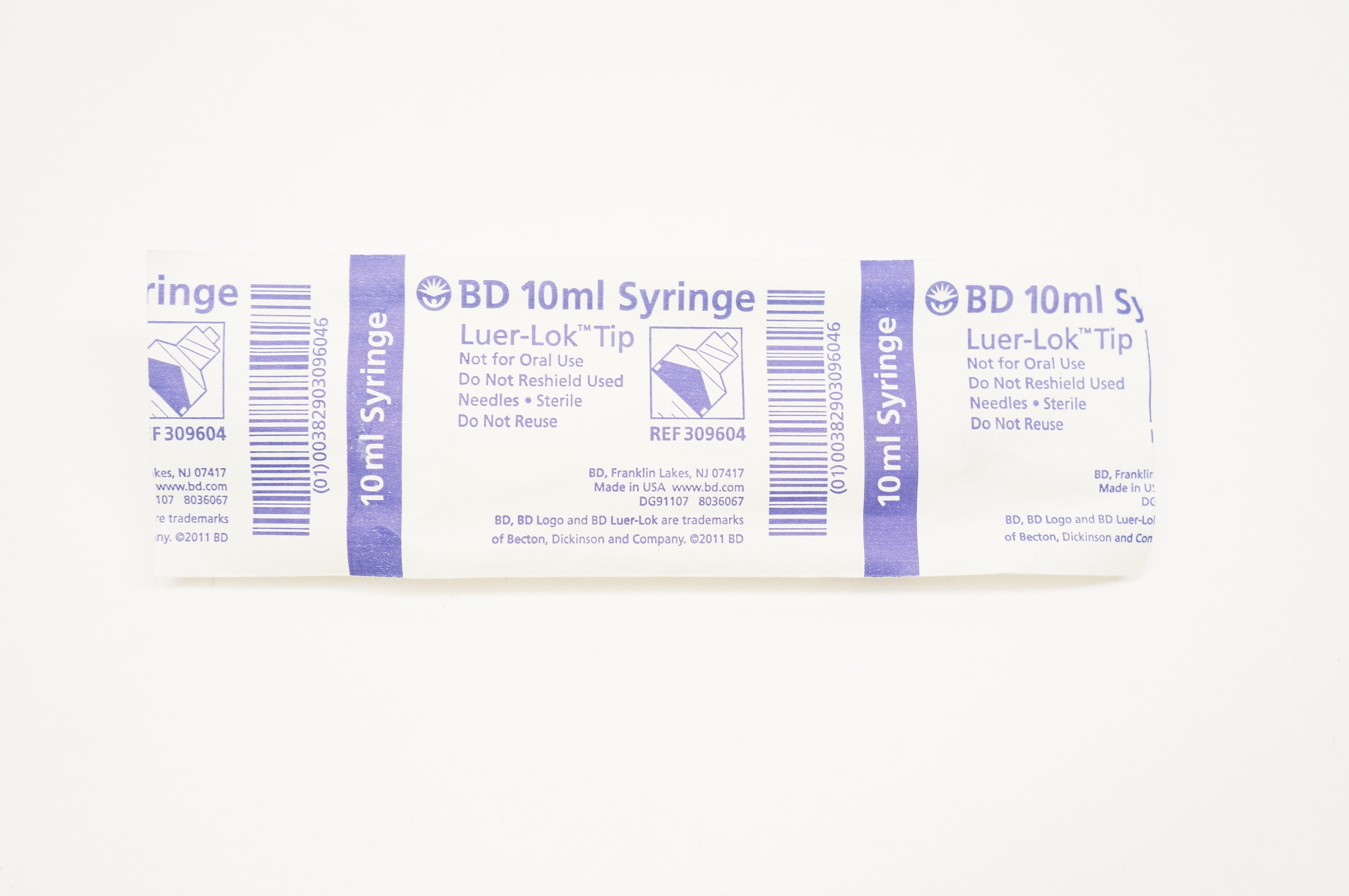 309604 BD 309604 Luer-Lok Tip Syringe 10ml