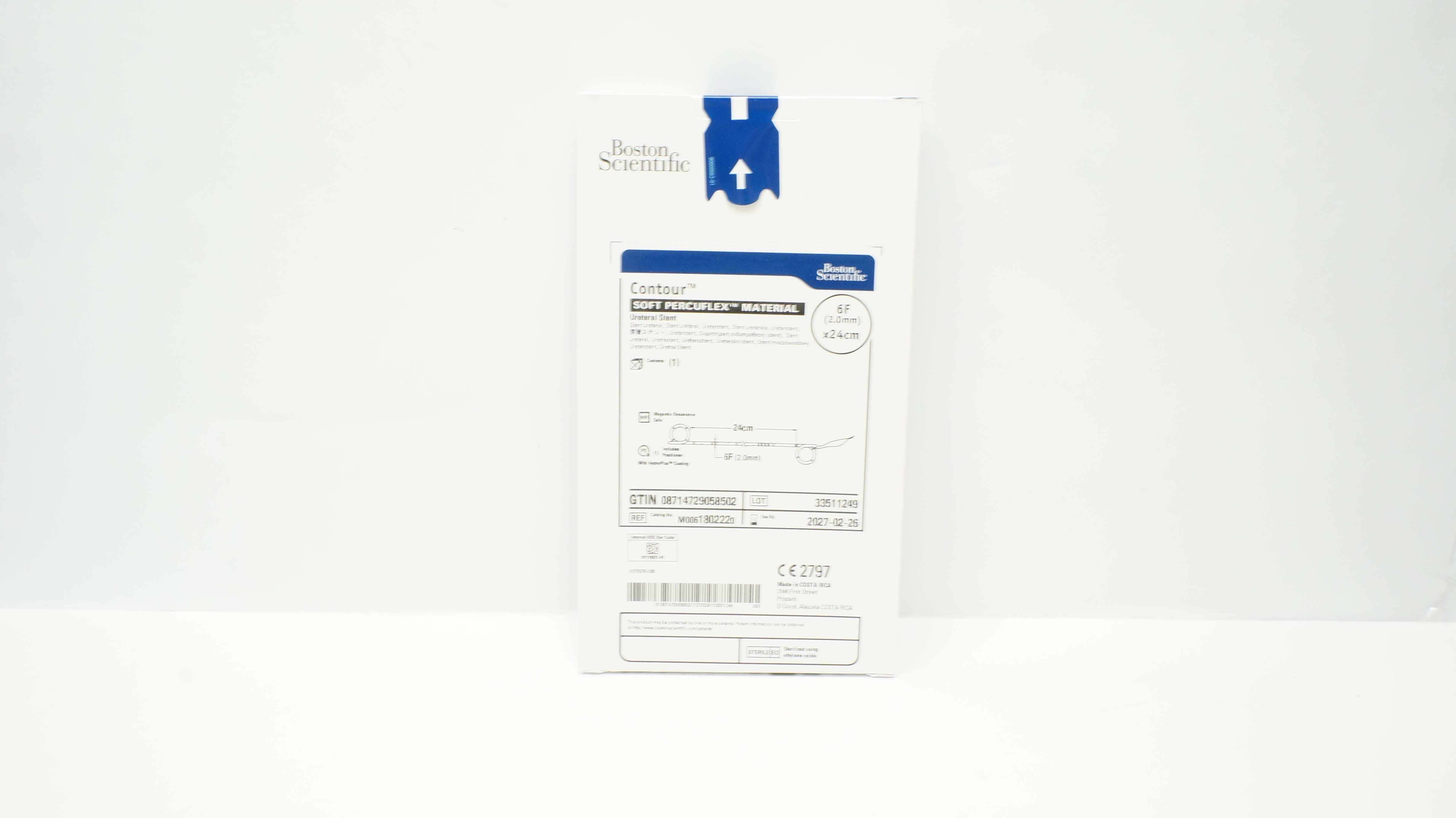 Boston Scientific M0061802220 Contour Ureteral Stnt 6F x 24cm
