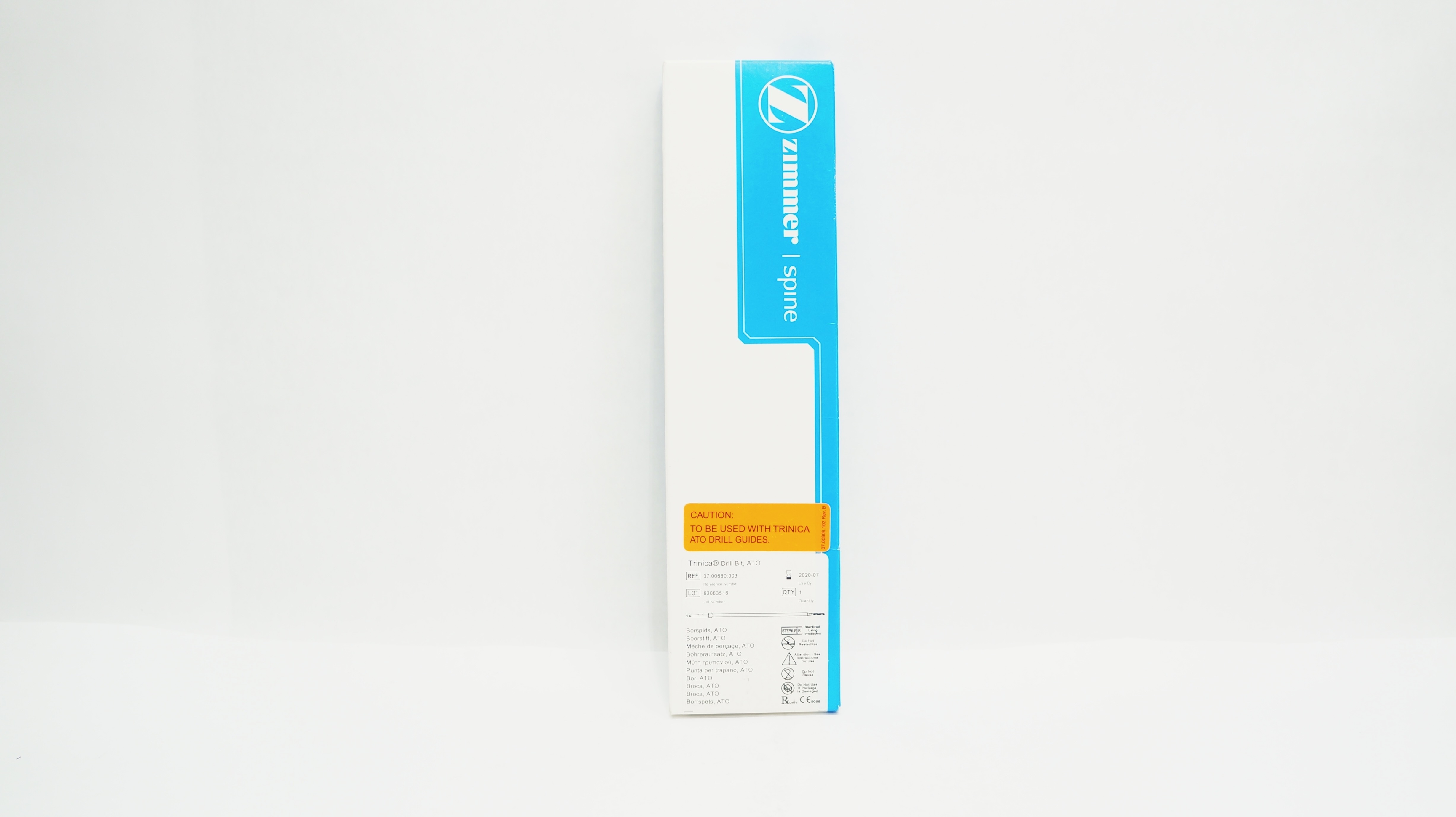 Zimmer 07.00660.003 Trinica Drill Bit, ATO, Stainless Steel (x)