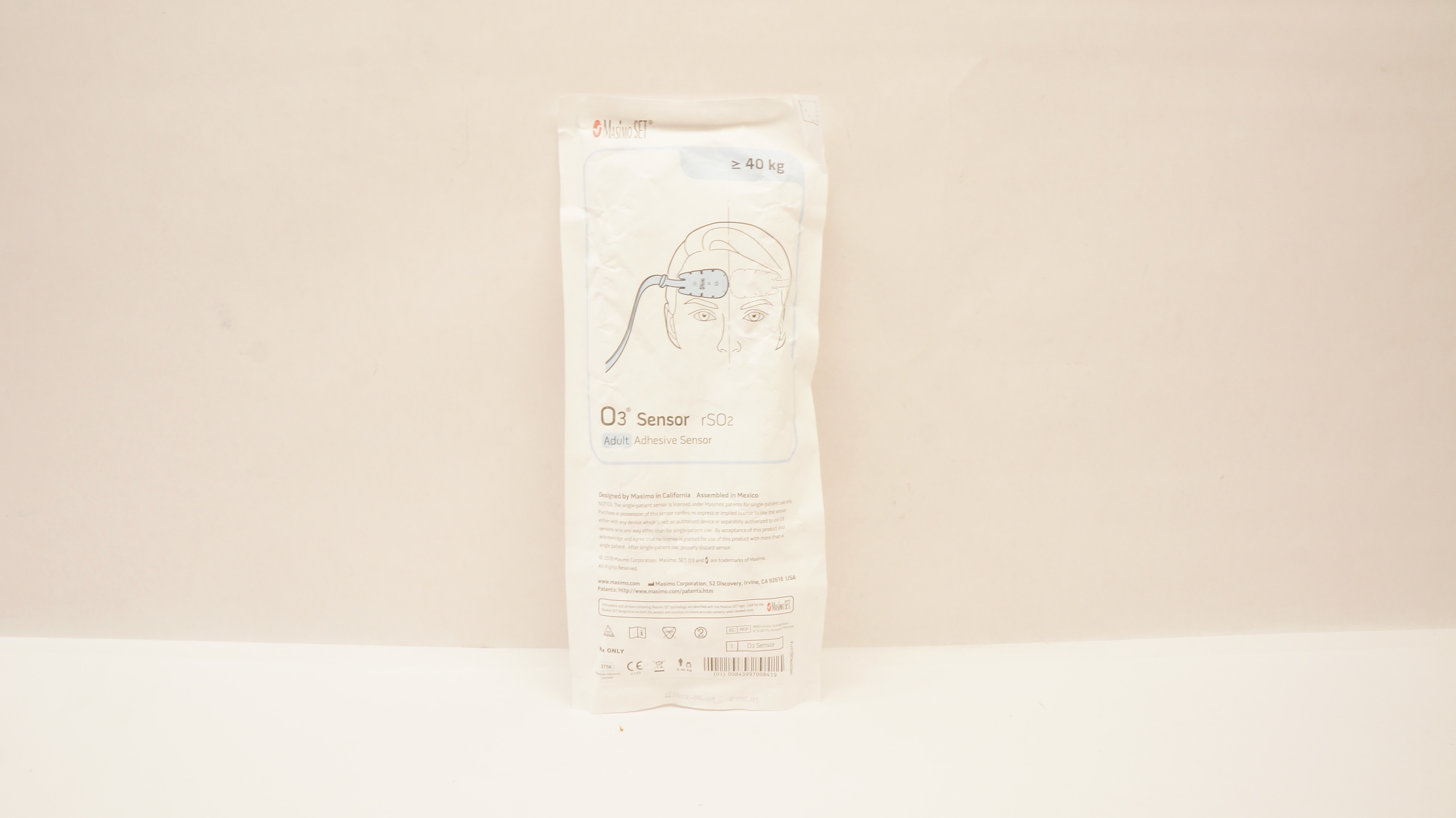 Masimo 3756 O3 Sensor rSO2 Adult Adhesive Sensor ≥ 40kg (x)