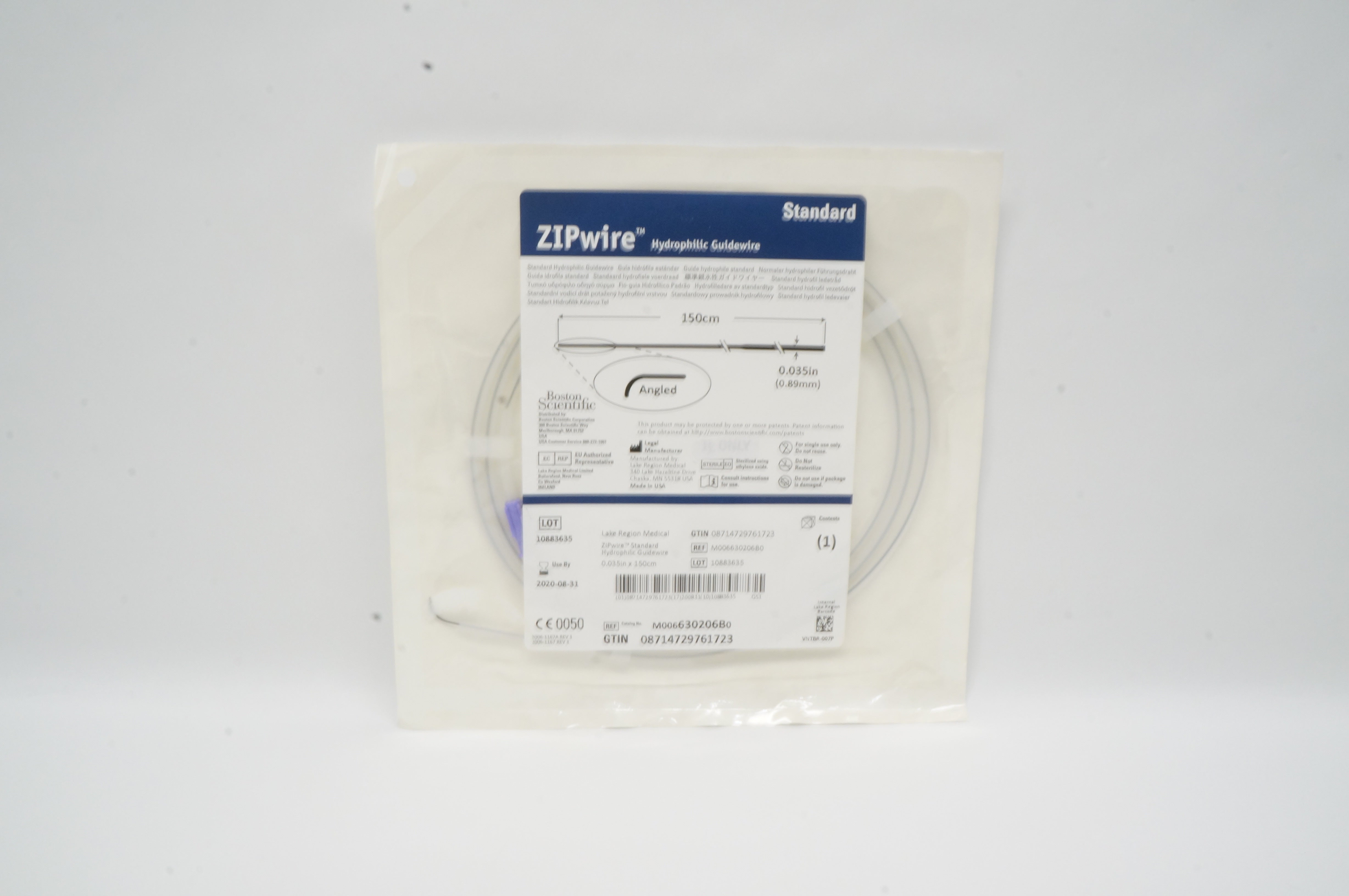 Boston Scientific M006630206B0 Hydrophilic Guidewire 0.035in x 150cm (x)