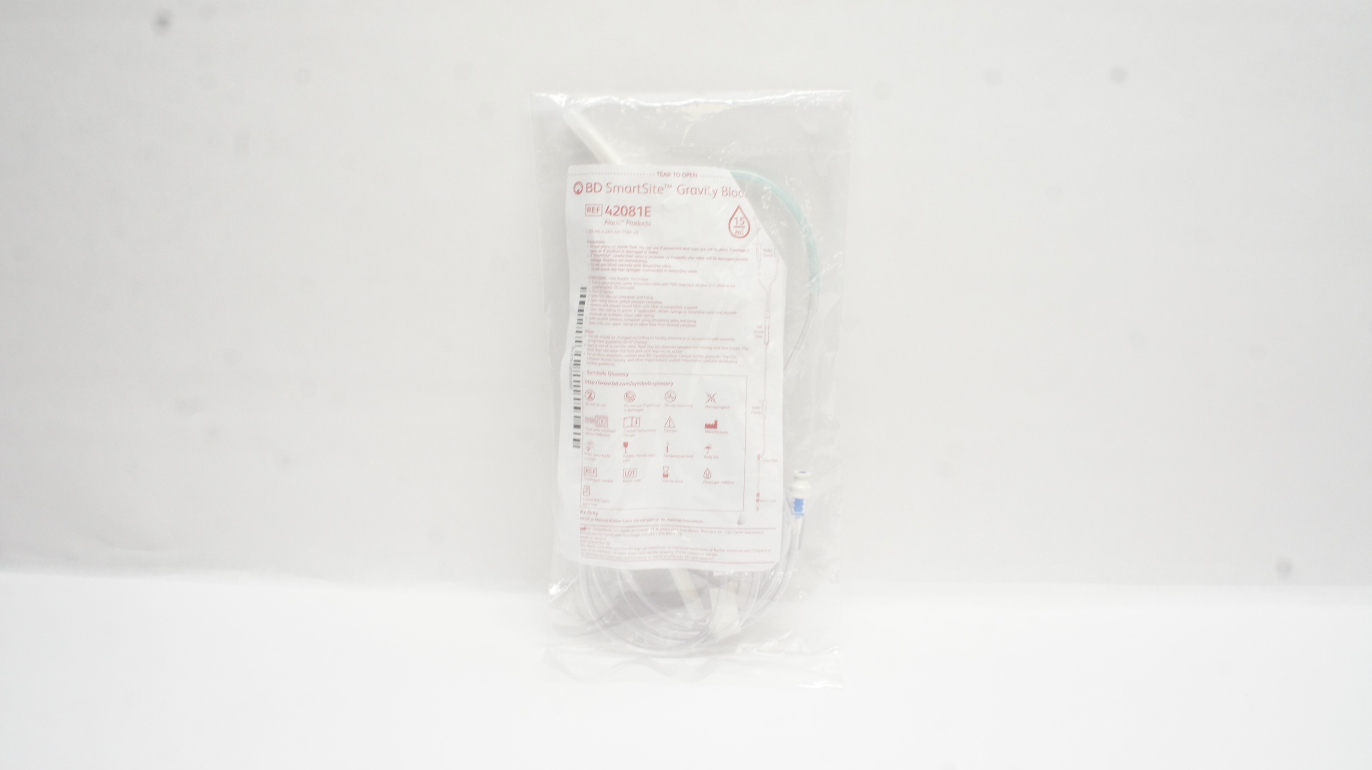 BD 42081E SmartSite Gravity Blood Set 15Drops, 30ml x 104inch
