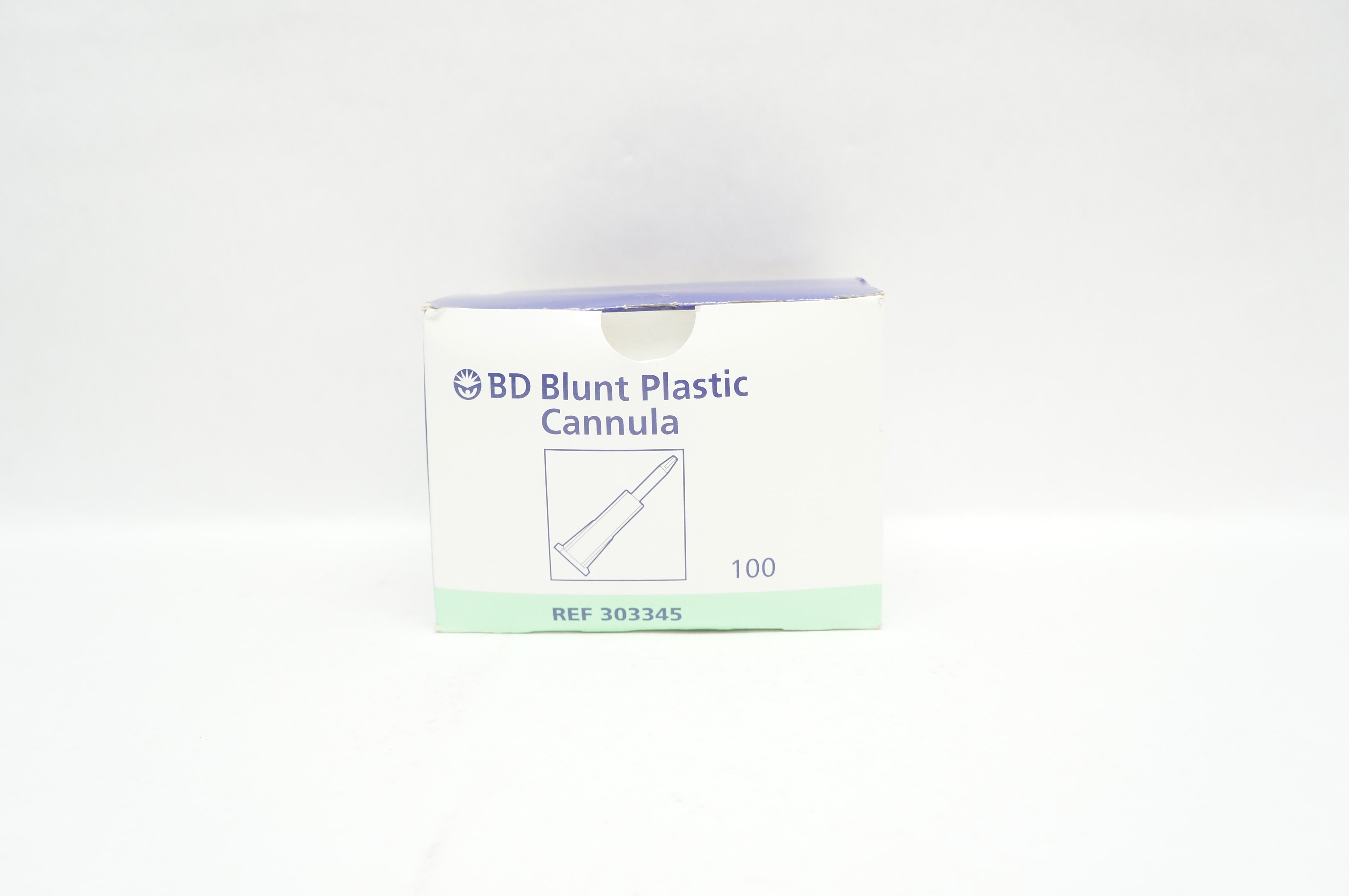 BD 303345 Blunt Plastic Cannula - Box of 100