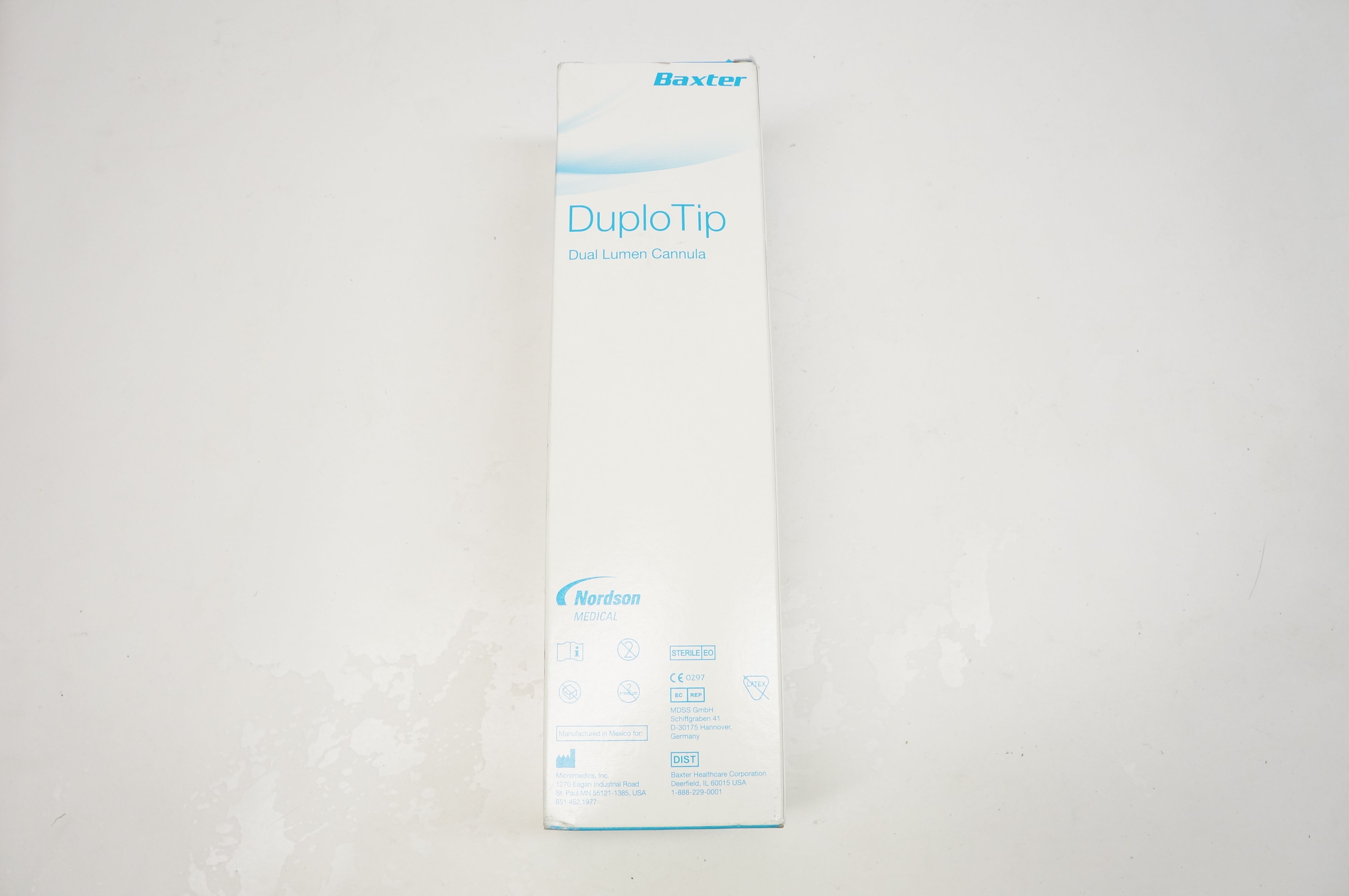 Baxter 0601136 DuploTip Dual Lumen Cannula 20 ga. x 10cm (x)