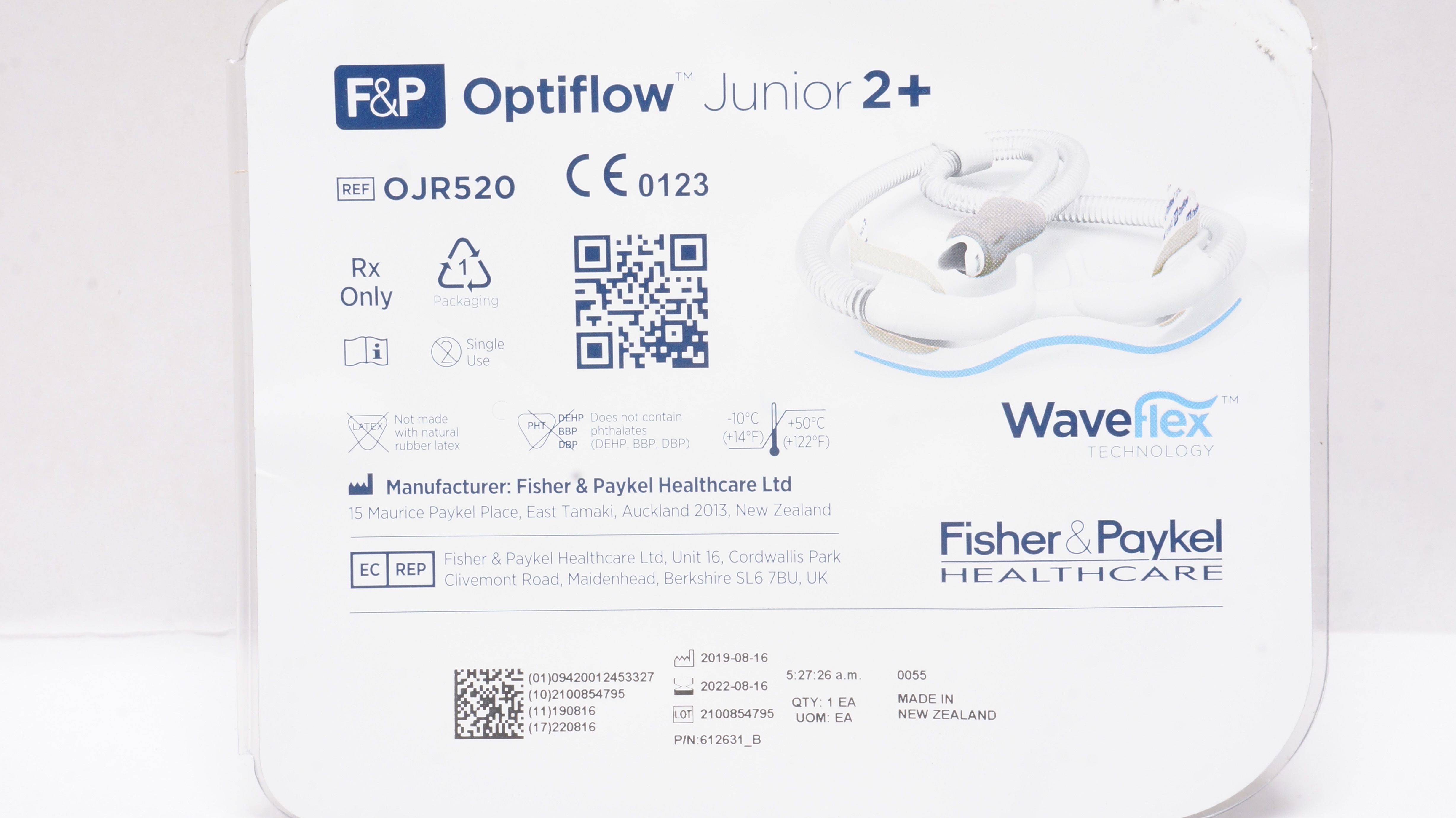 Fisher&Paykel OJR520 Optiflow Junior 2 +, Nasal Cannula XXL (x)