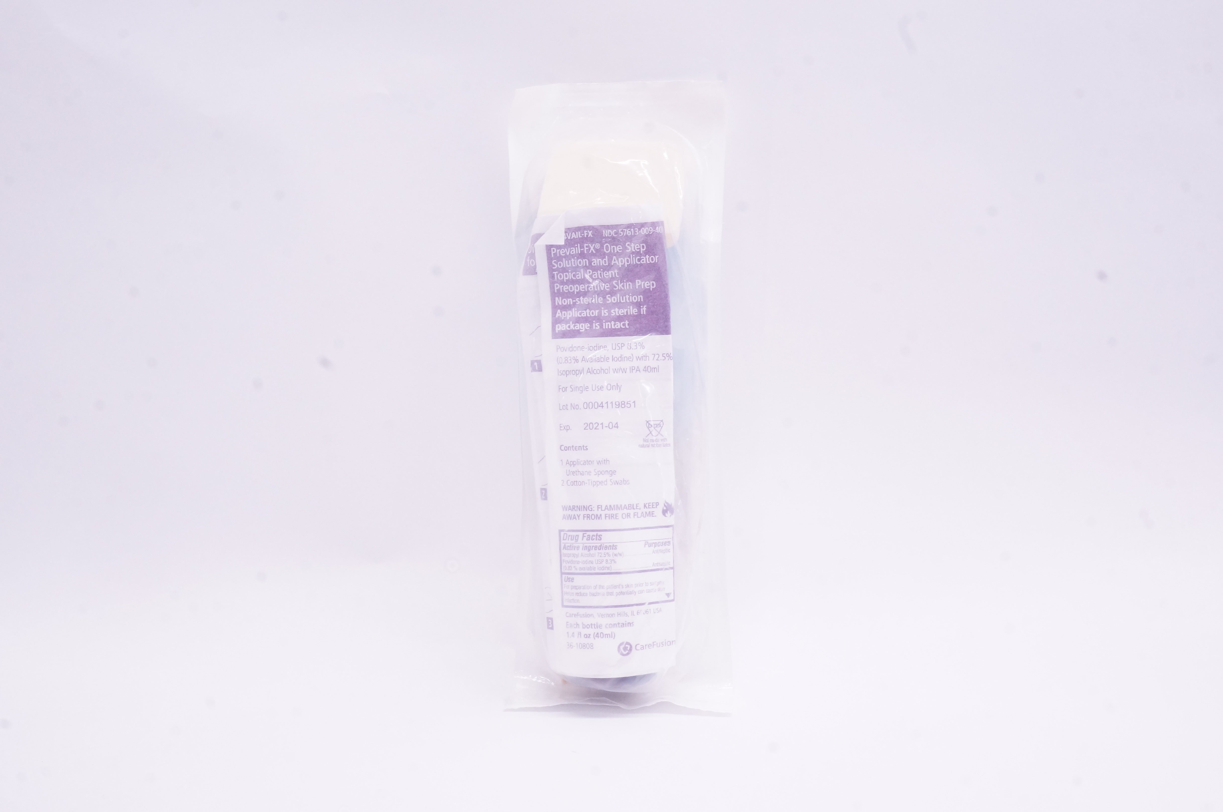 CareFusion 4VAIL-FX Prevail-FX One Step Solution and Applicator
