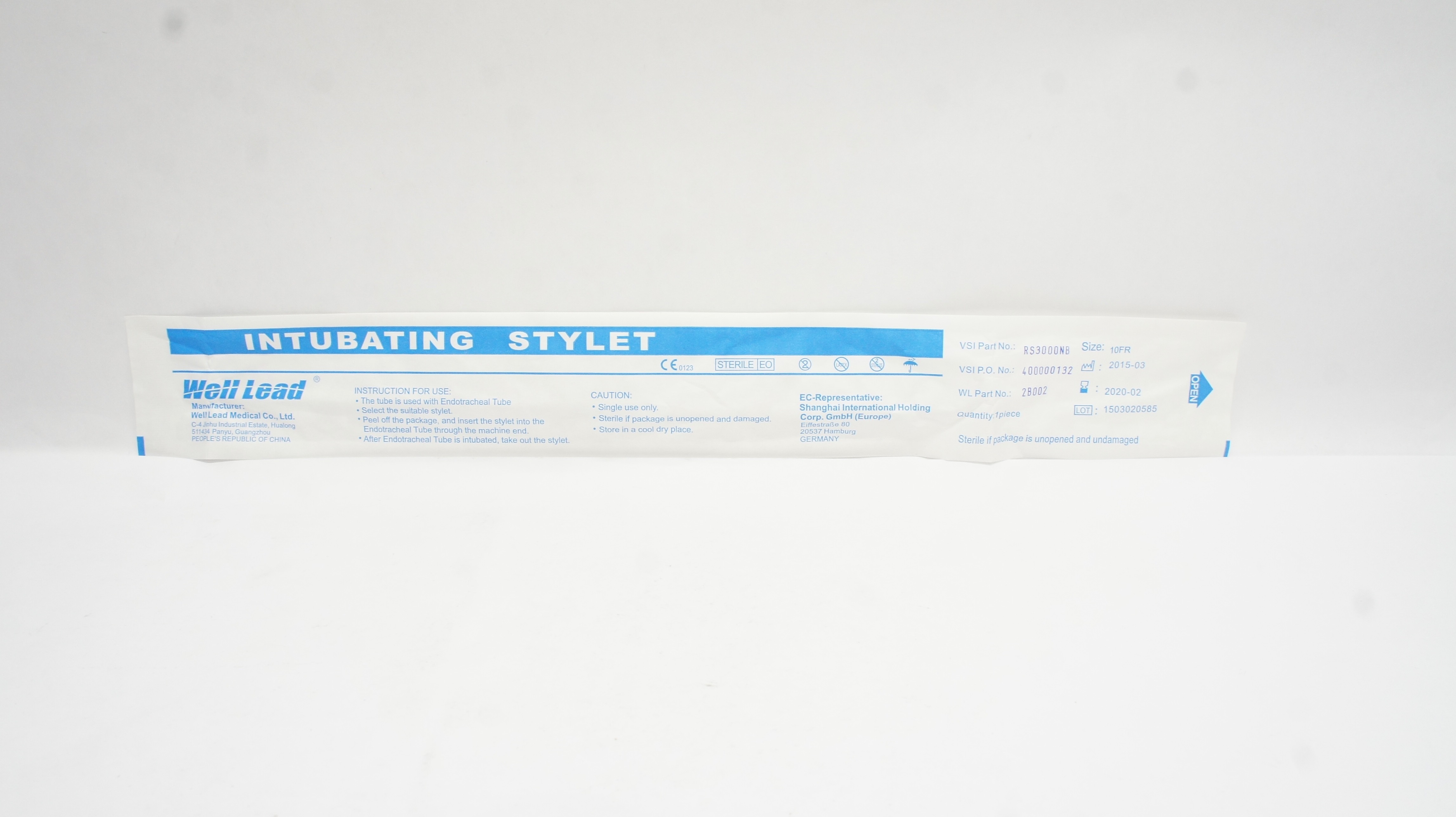 Well Lead RS3000NB Intubating Stylet 10Fr (x)