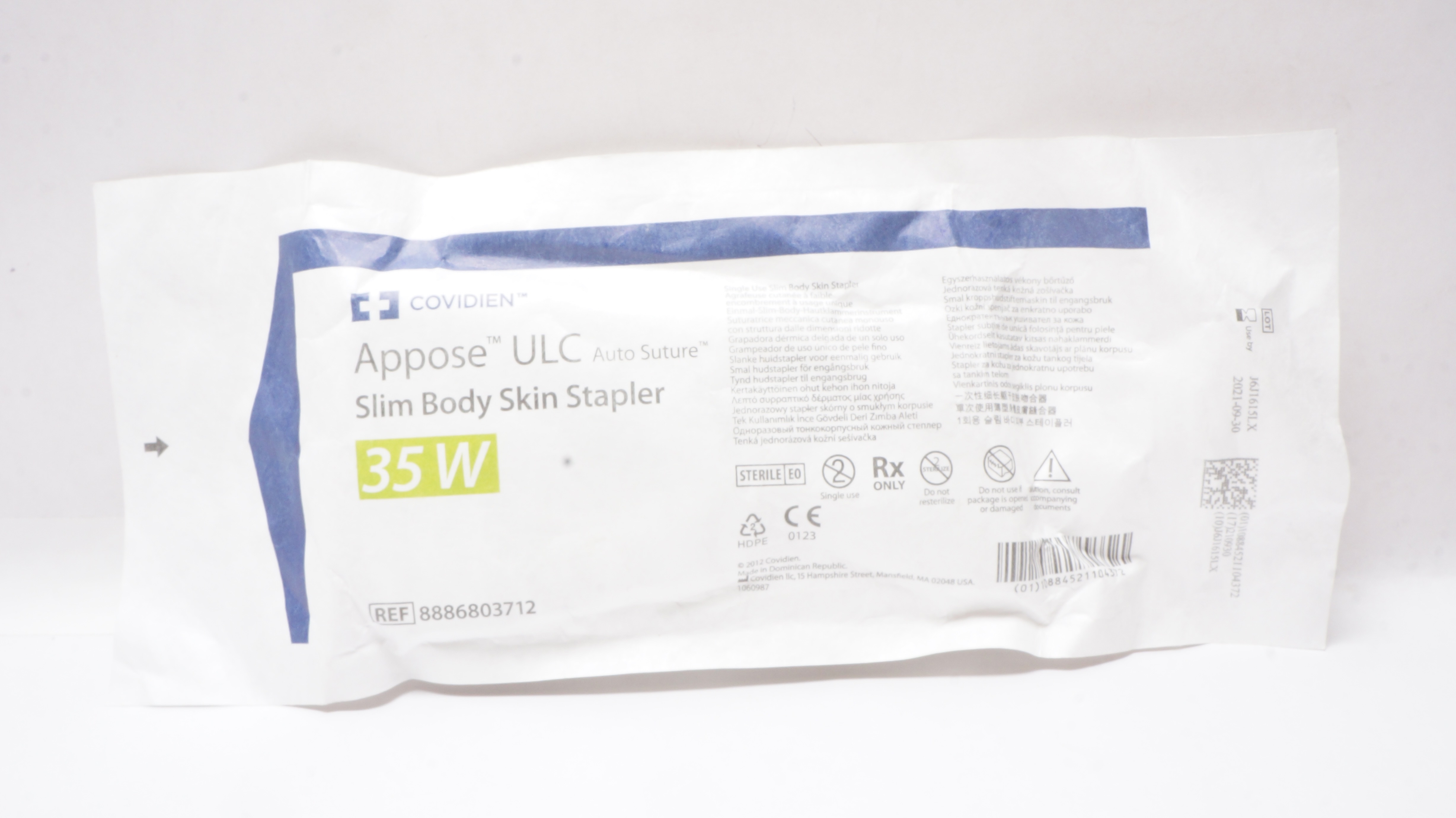 Covidien 8886803712 Appose ULC Auto Suture Slim Body Skin Stapler 35W (x)
