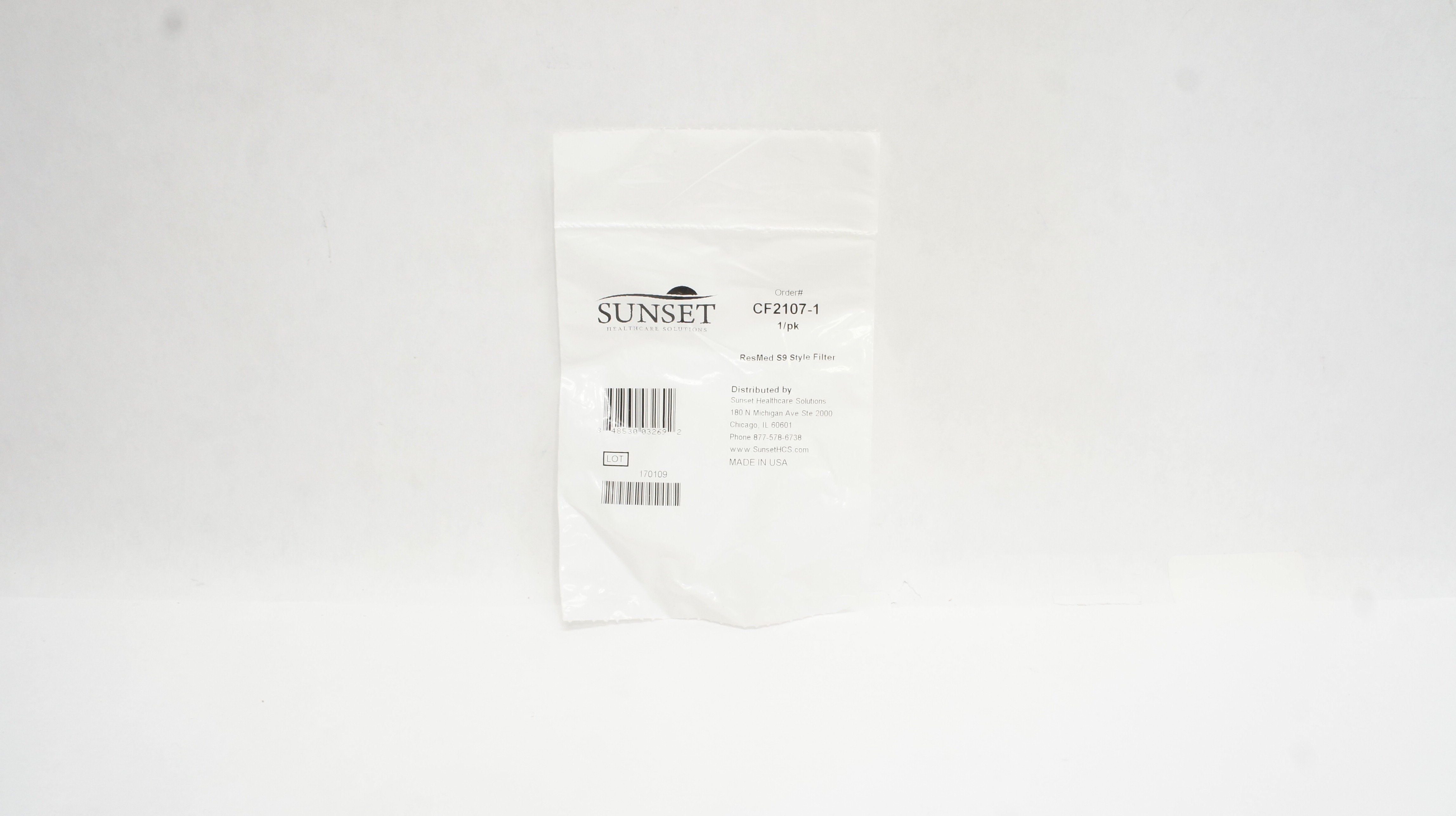 Sunset Healthcare CF2107-1 ResMed S9 Style Filter