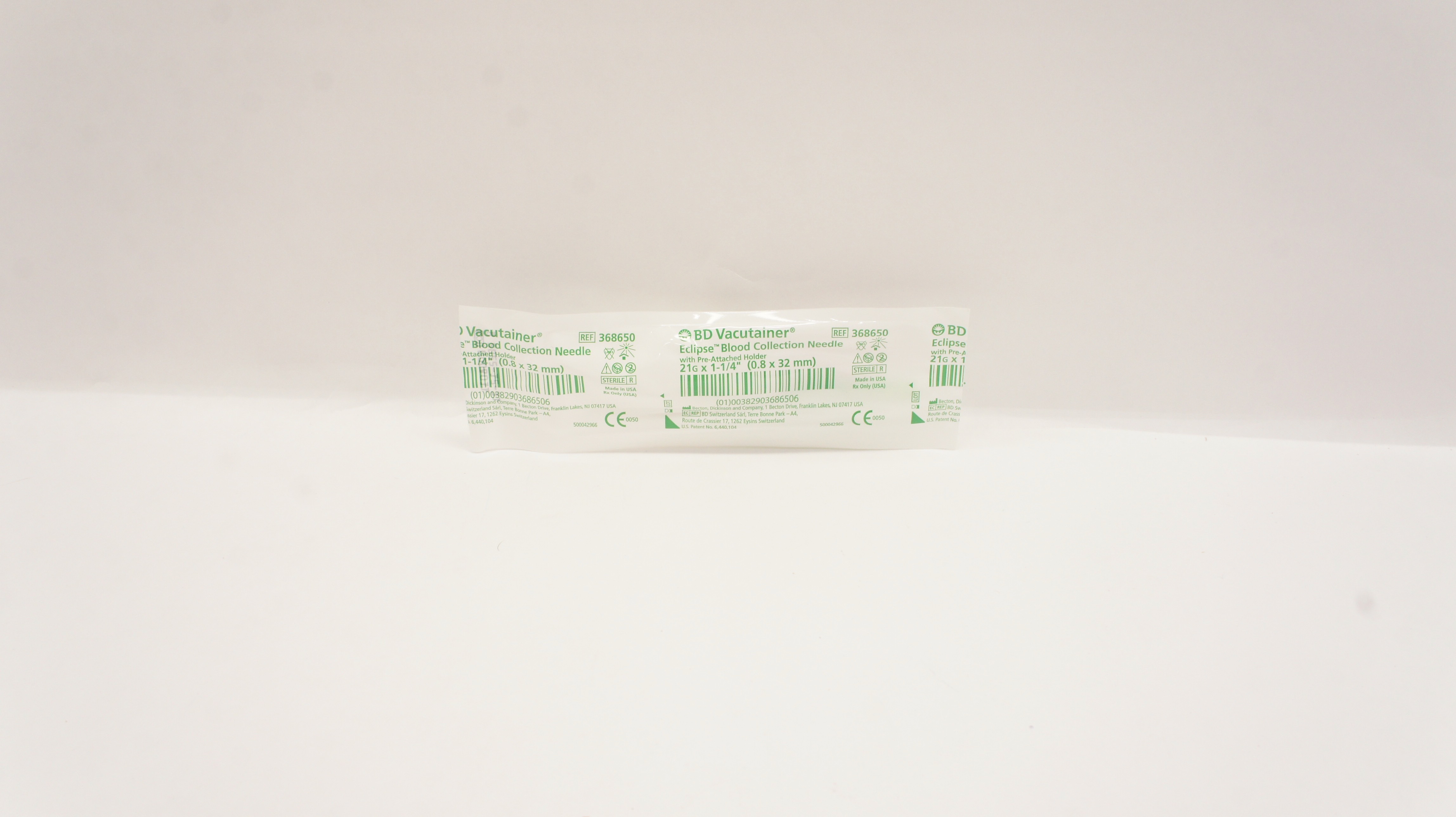 BD 368650 Vacutainer Eclipse Blood Collection Ndle. 21G x 1-1/4inch (x)