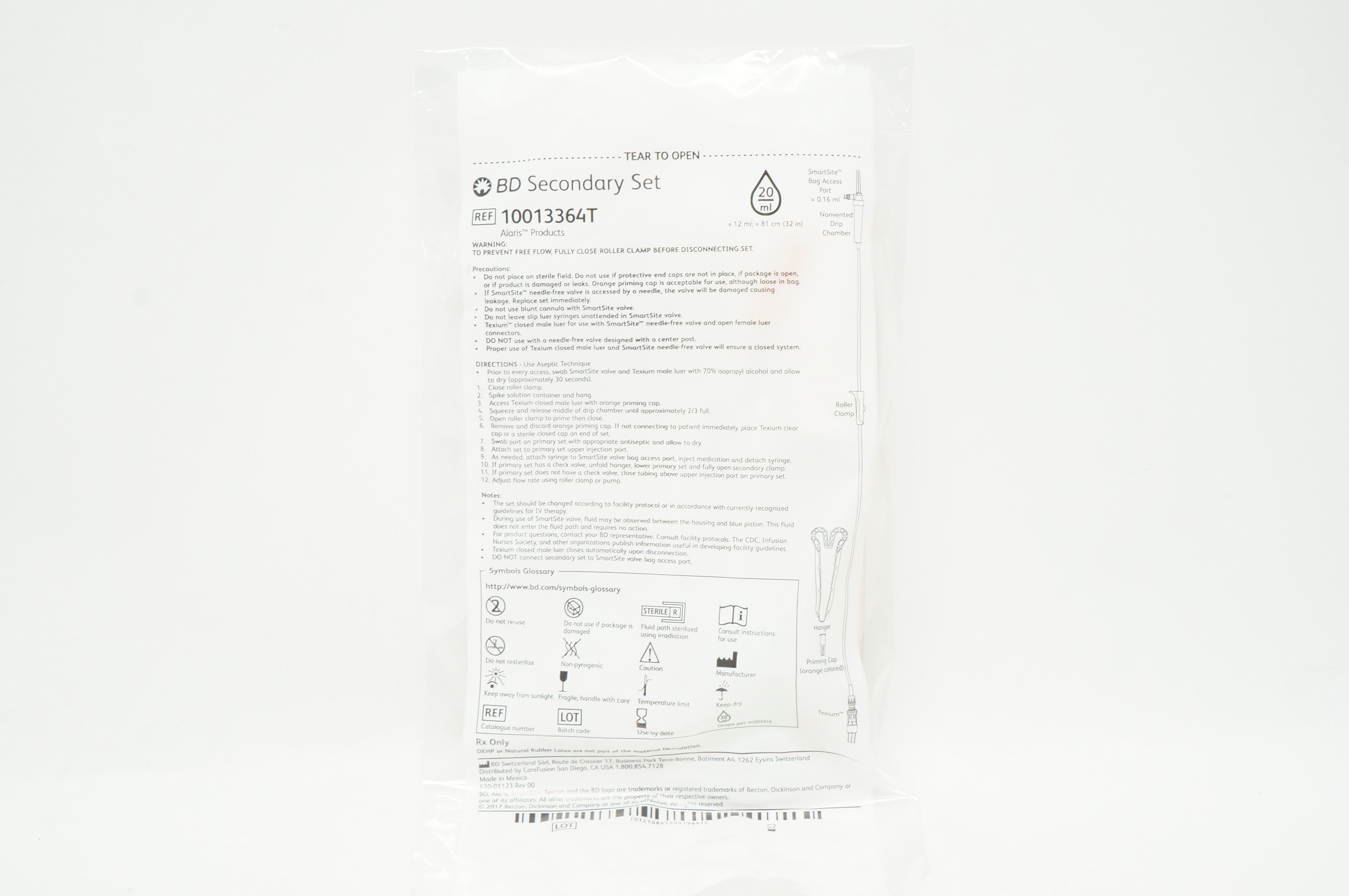 BD 10013364T Secondary Set 20mL
