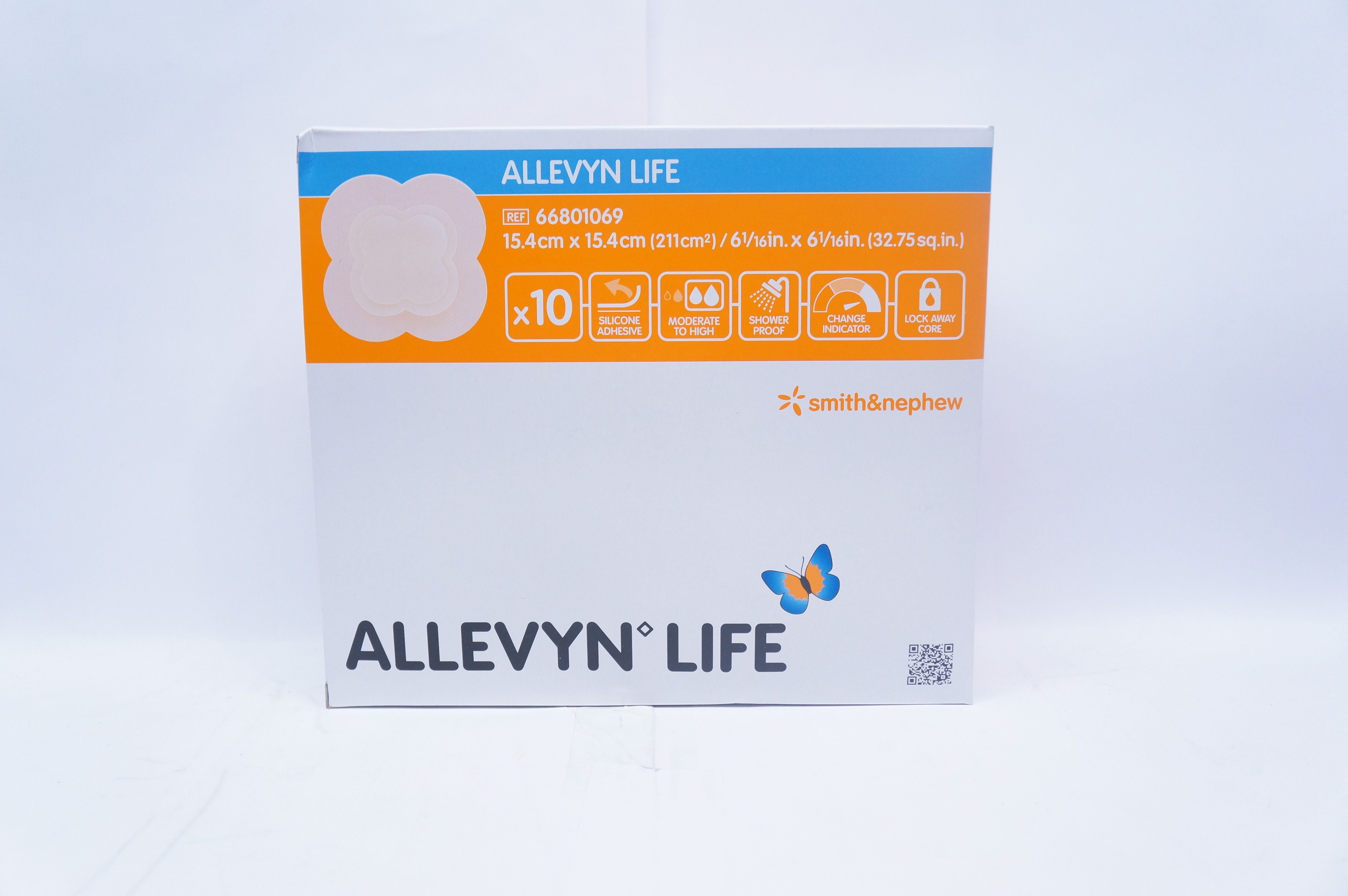 Smith&Nephew 66801069 Silicone Gel Adhesive Dressing 15.4cm x 15.4cm - Box of 10