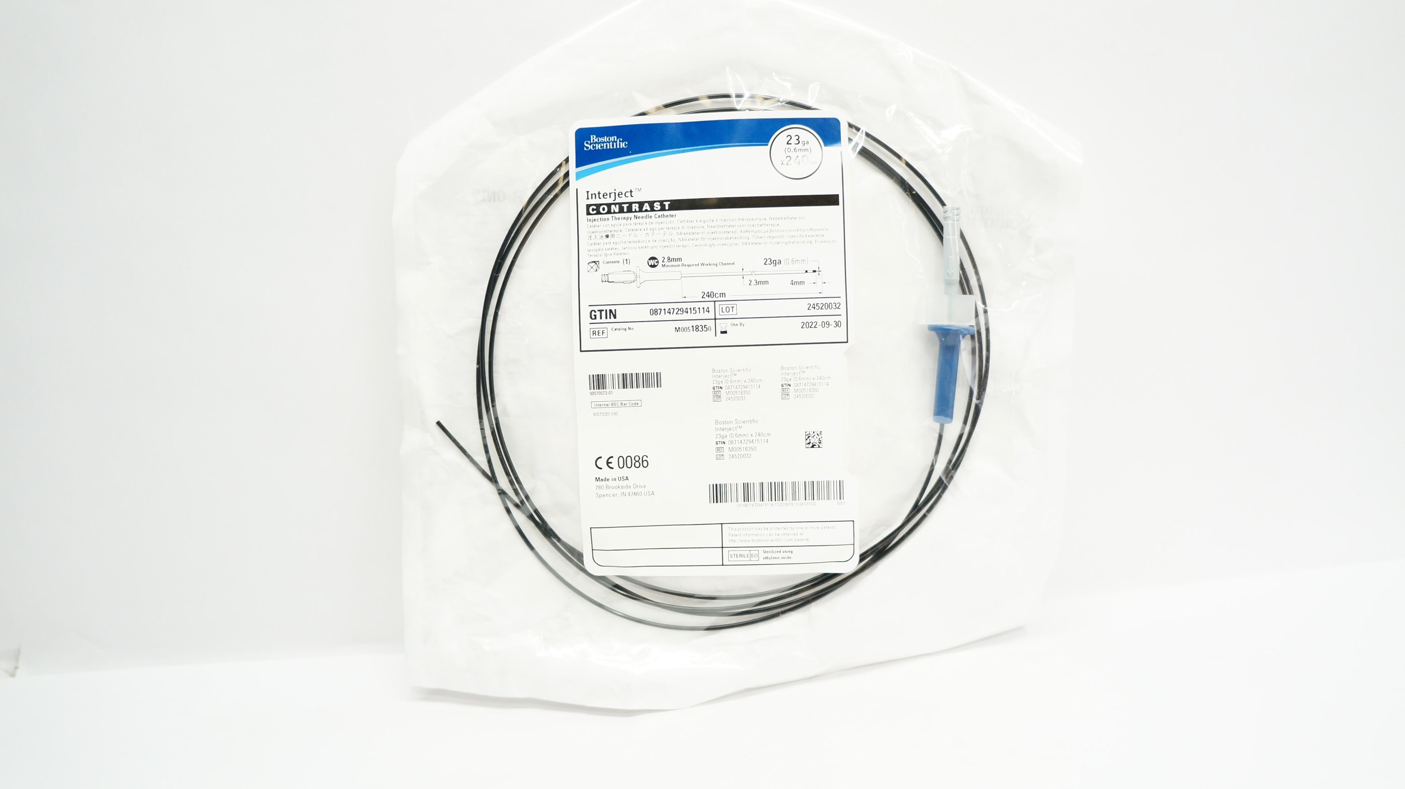 Boston Scientific M00518350 Interject Injection Therapy NdleCath. 23g x ...