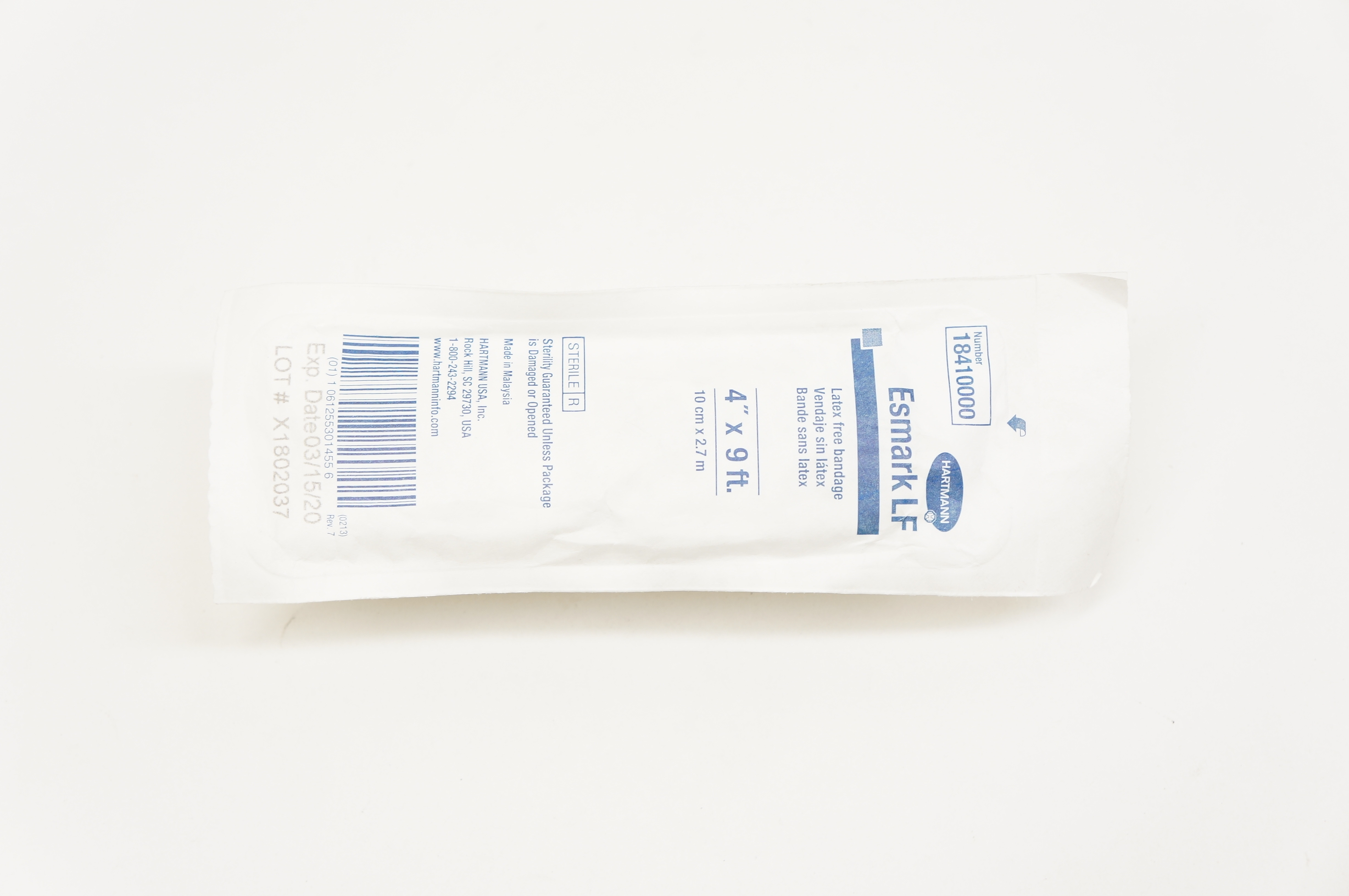 Hartmann 18410000 Esmark LF Latex Free Bandage 4inch x 9Ft. (x)