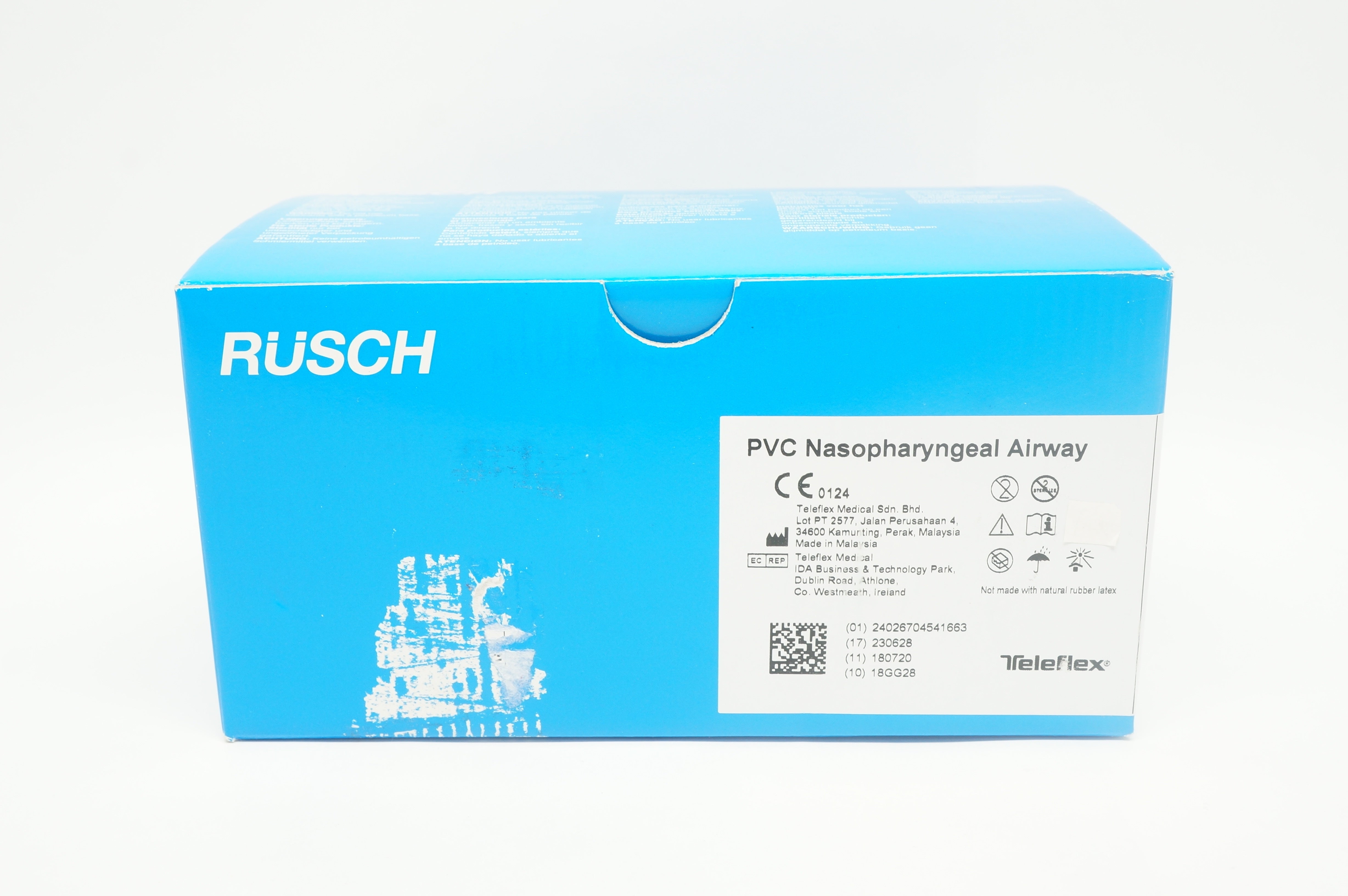 Teleflex 123314 Rusch PVC Nasopharyngeal Airway 14Fr x 3.0 x 4.7mm - Box of 10