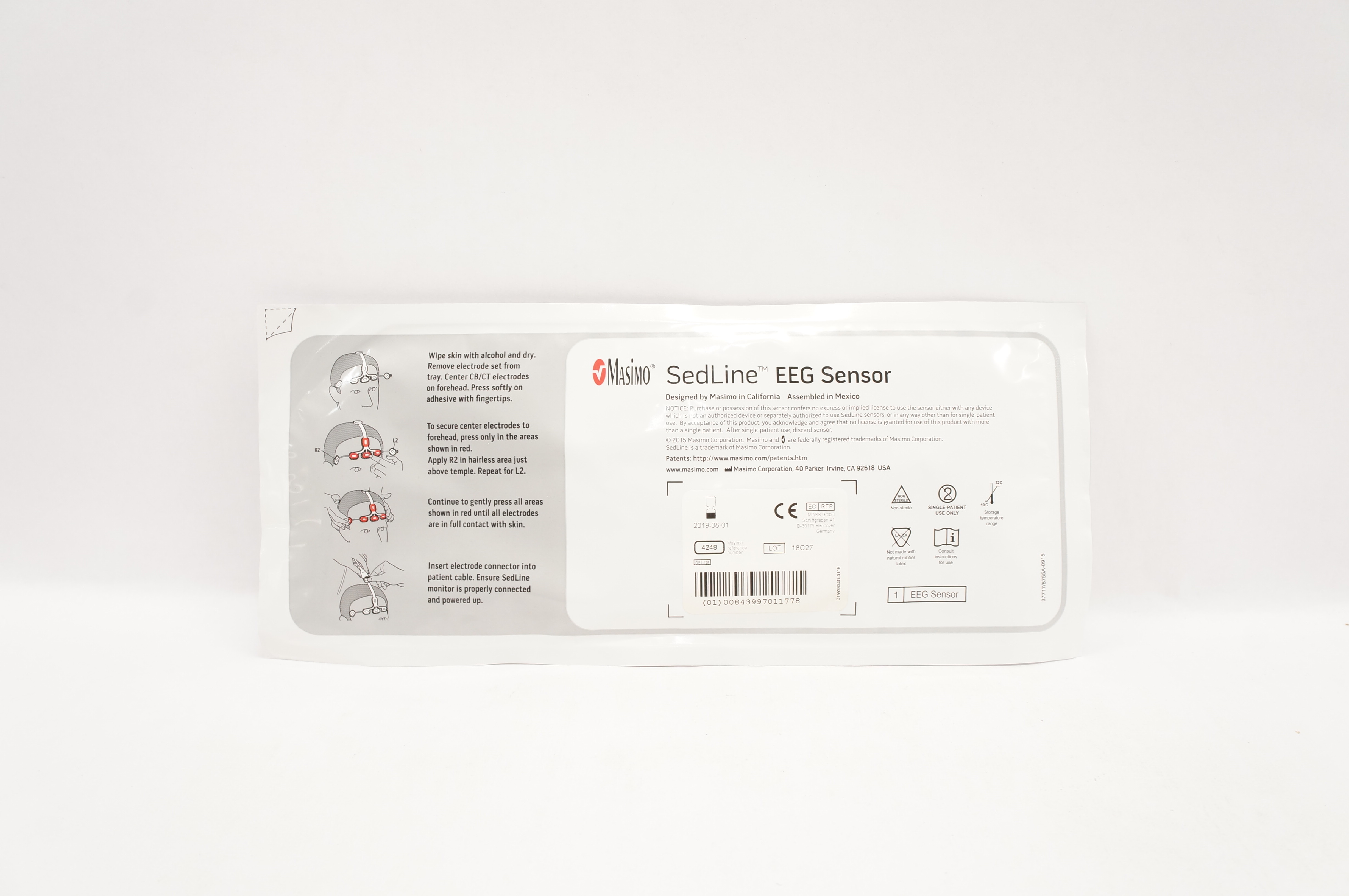 Masimo 4248 RD Sedline EEG Sensor Adult (x)