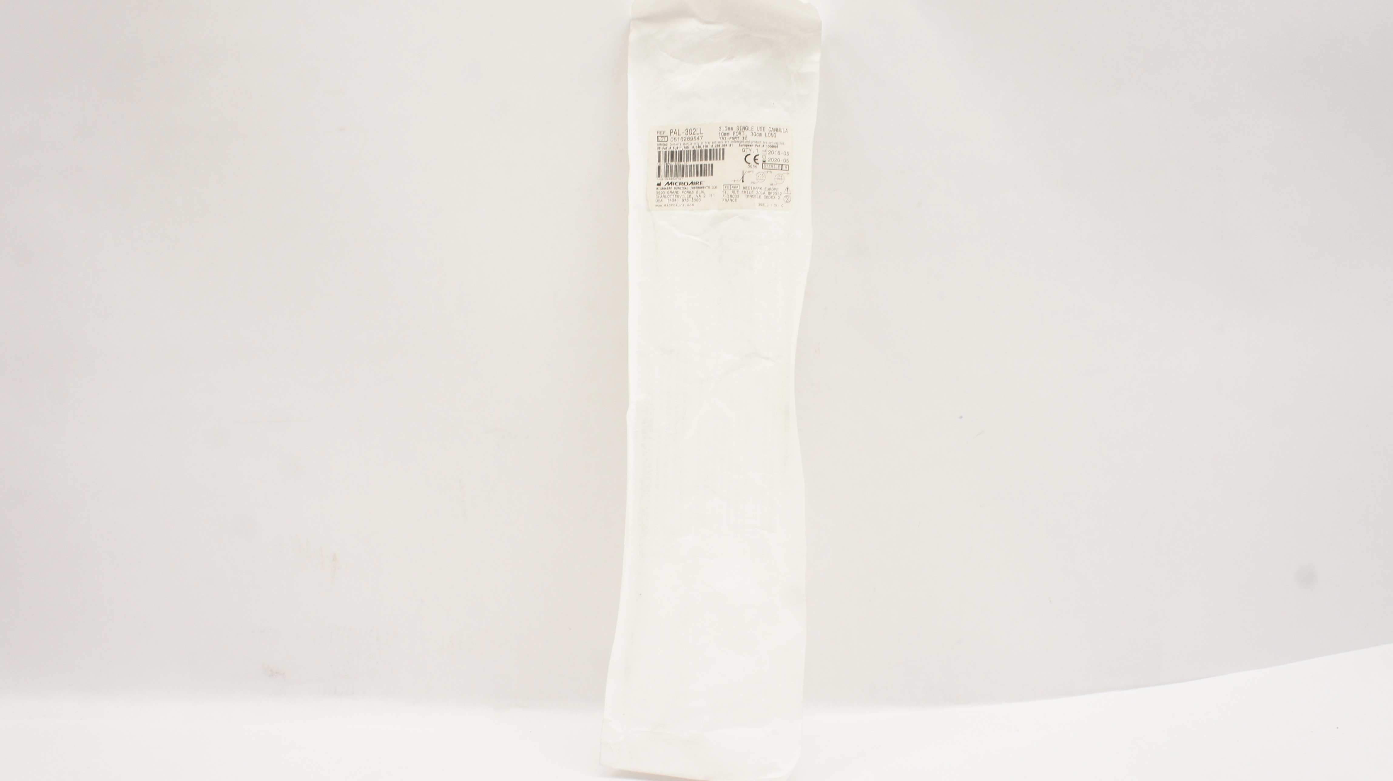 Microaire PAL-302LL 3.0mm Tri-Port II Single Use Cannula 10mm Port 30 cm (x)