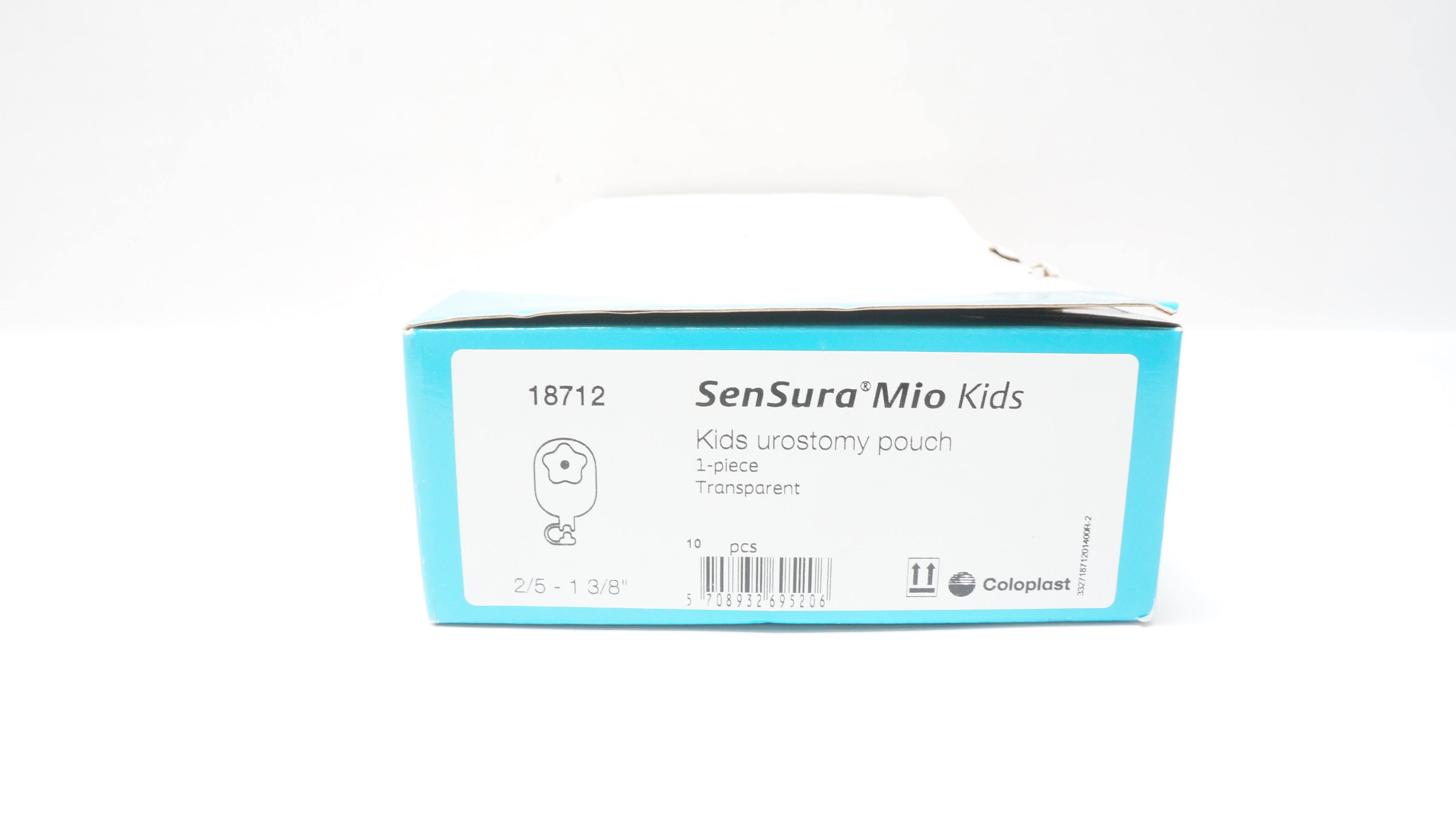 Coloplast 18712 SenSura Mio Kids Urostomy Pouch, 2/5in.-1-3/8in. (x) - Box of 10