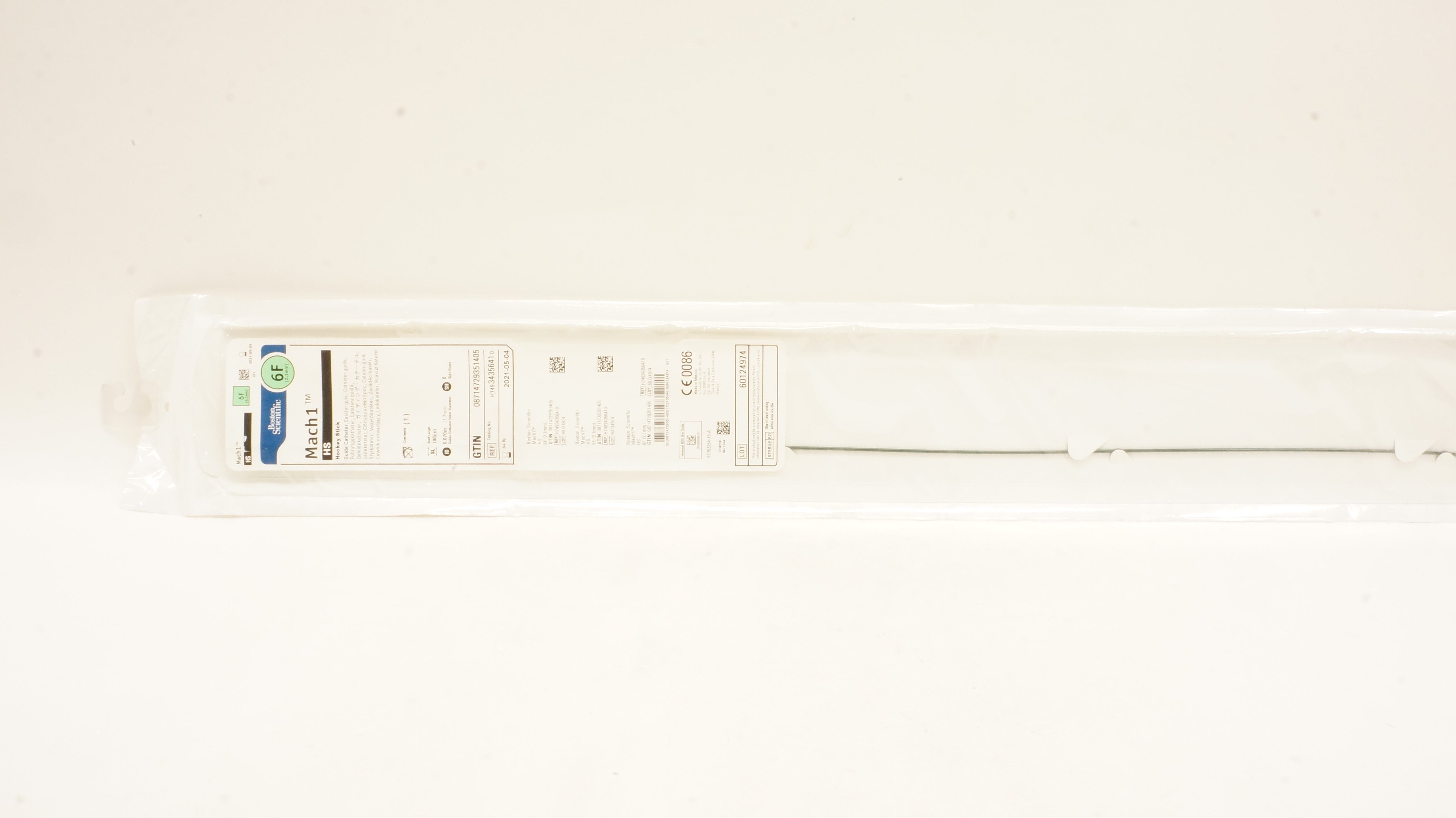 Boston Scientific H74934356410 Mach 1 Hockey Stick Guide Cath. 6F (x)