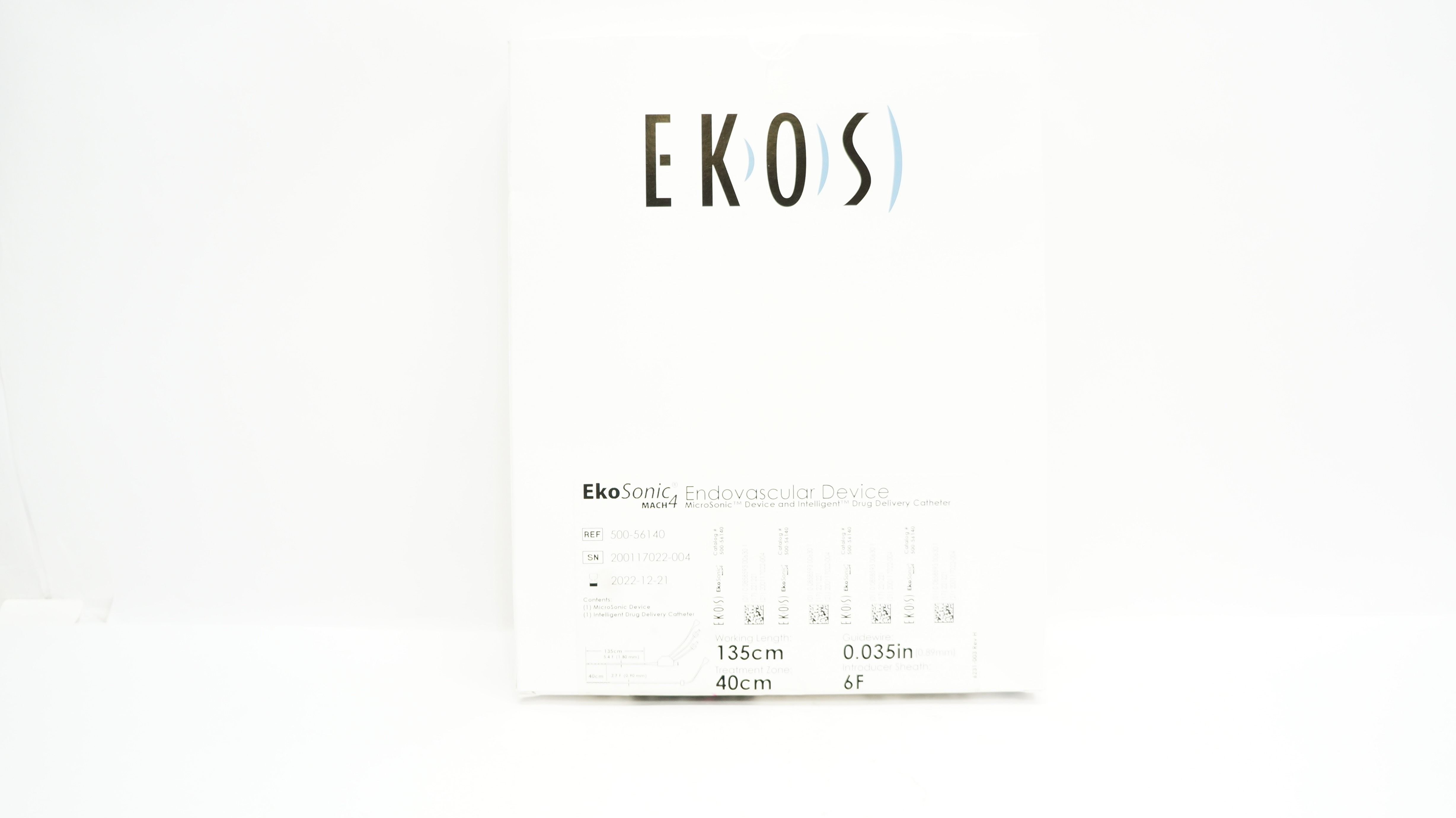 EKOS 500-56140 EkoSonic Endovascular Device 6F x 40cm x 135cm (x)