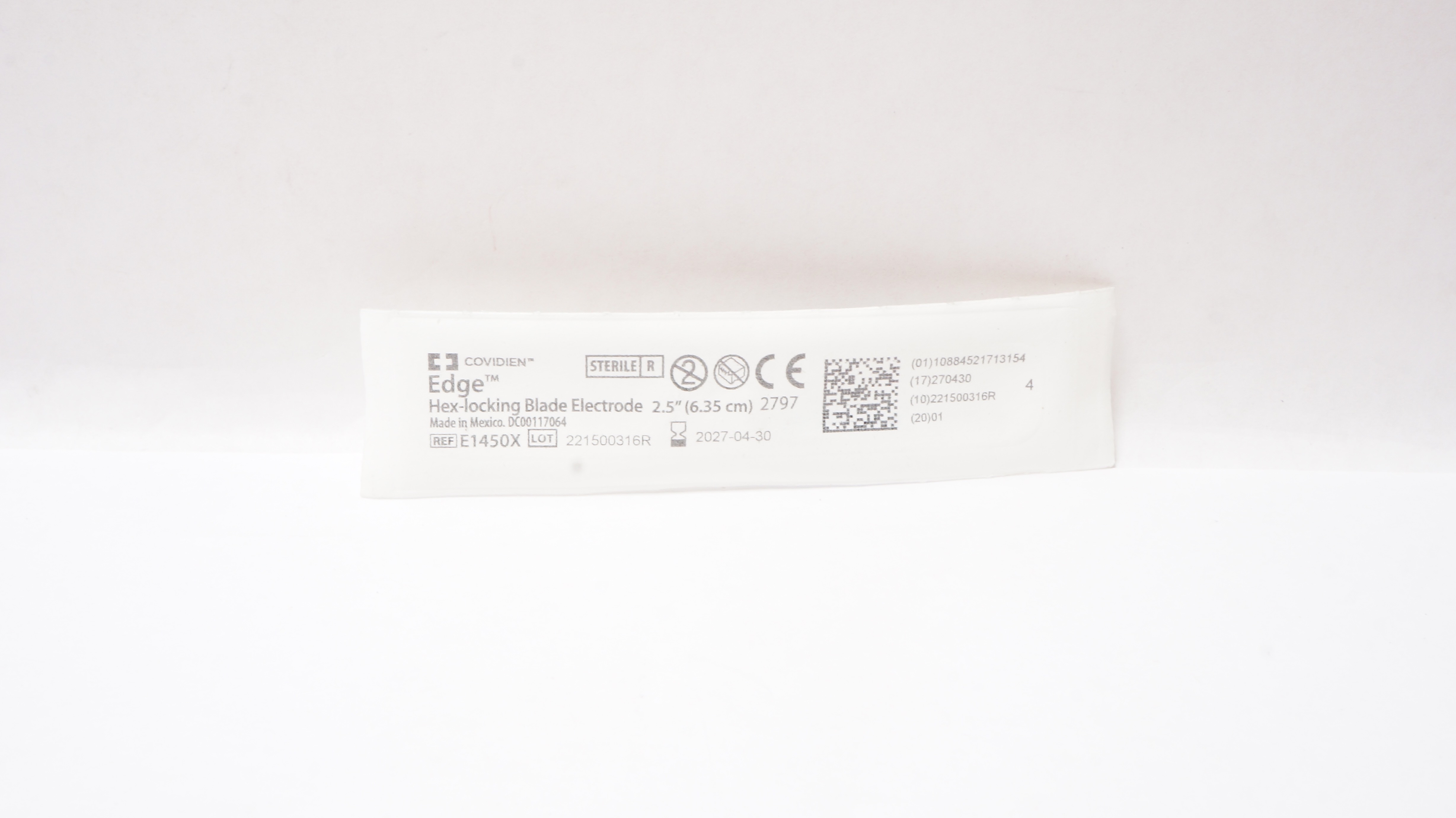 Covidien E1450X Edge Hex-locking Blade Electrode 2.5 inch
