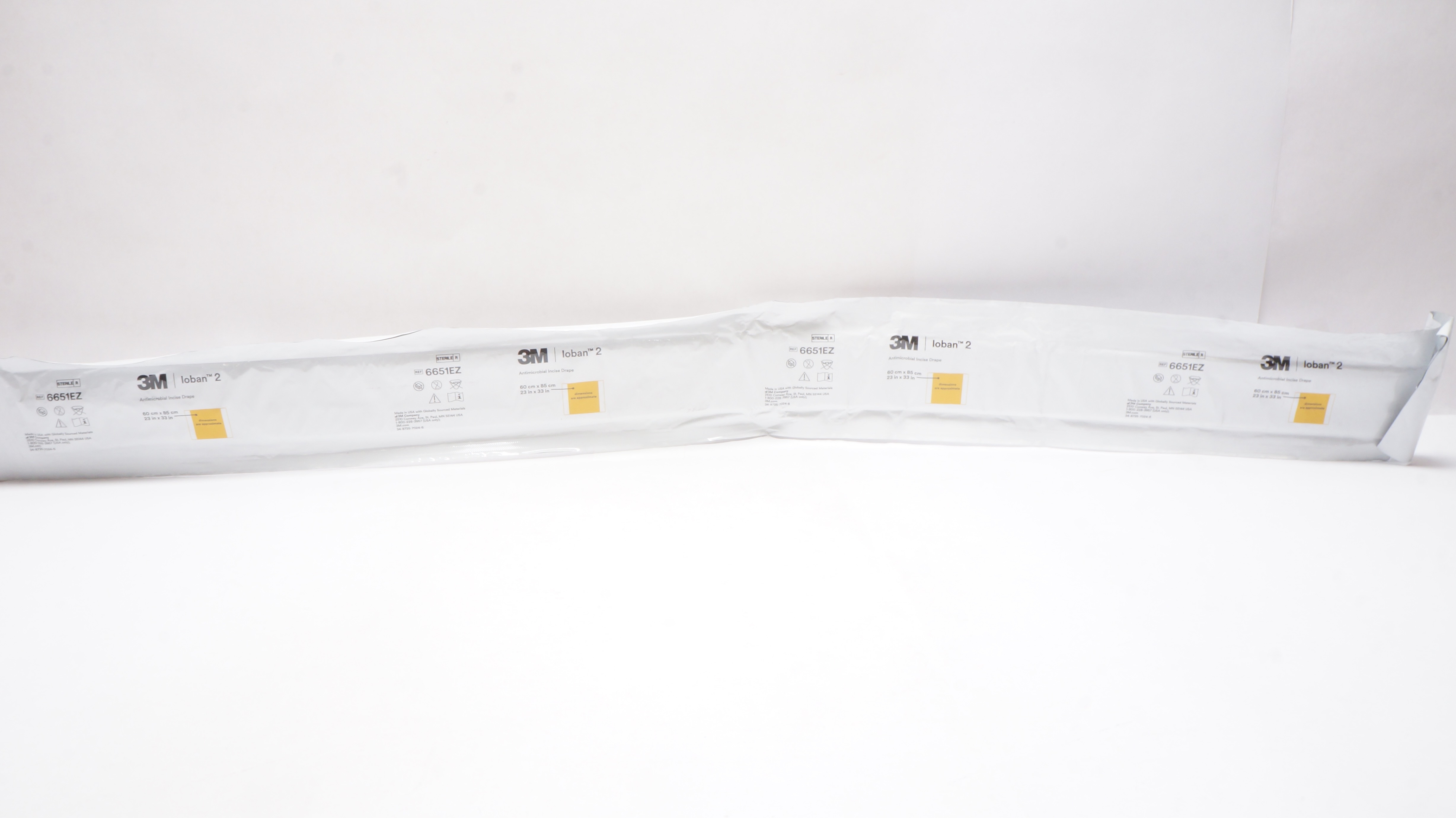 3M 6651EZ Loban 2 Antimicrobial Incise Drape 23inch x 33inch