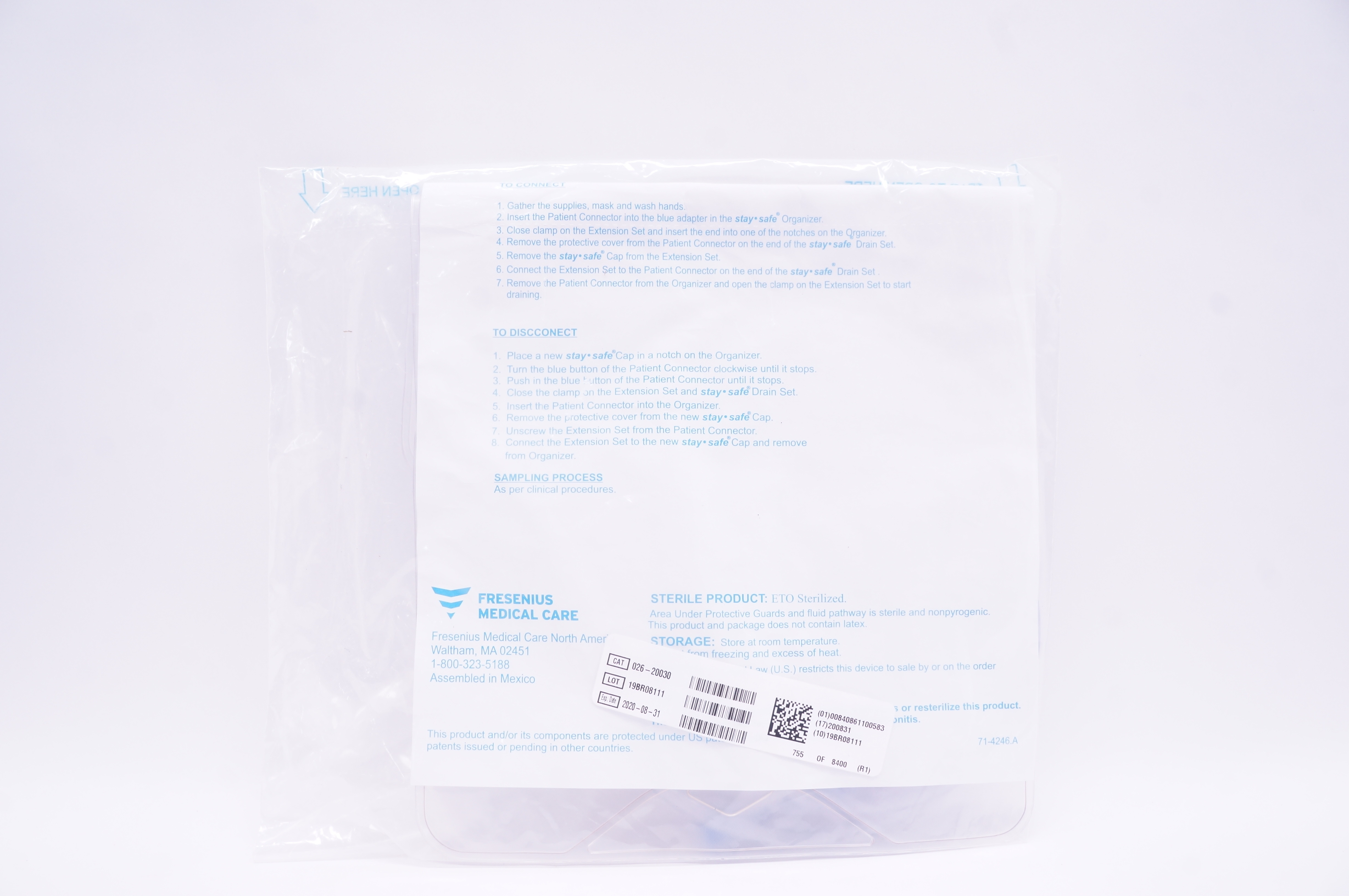 Fresenius Medical Care 026-20030 Stay Safe Drain Set (x)