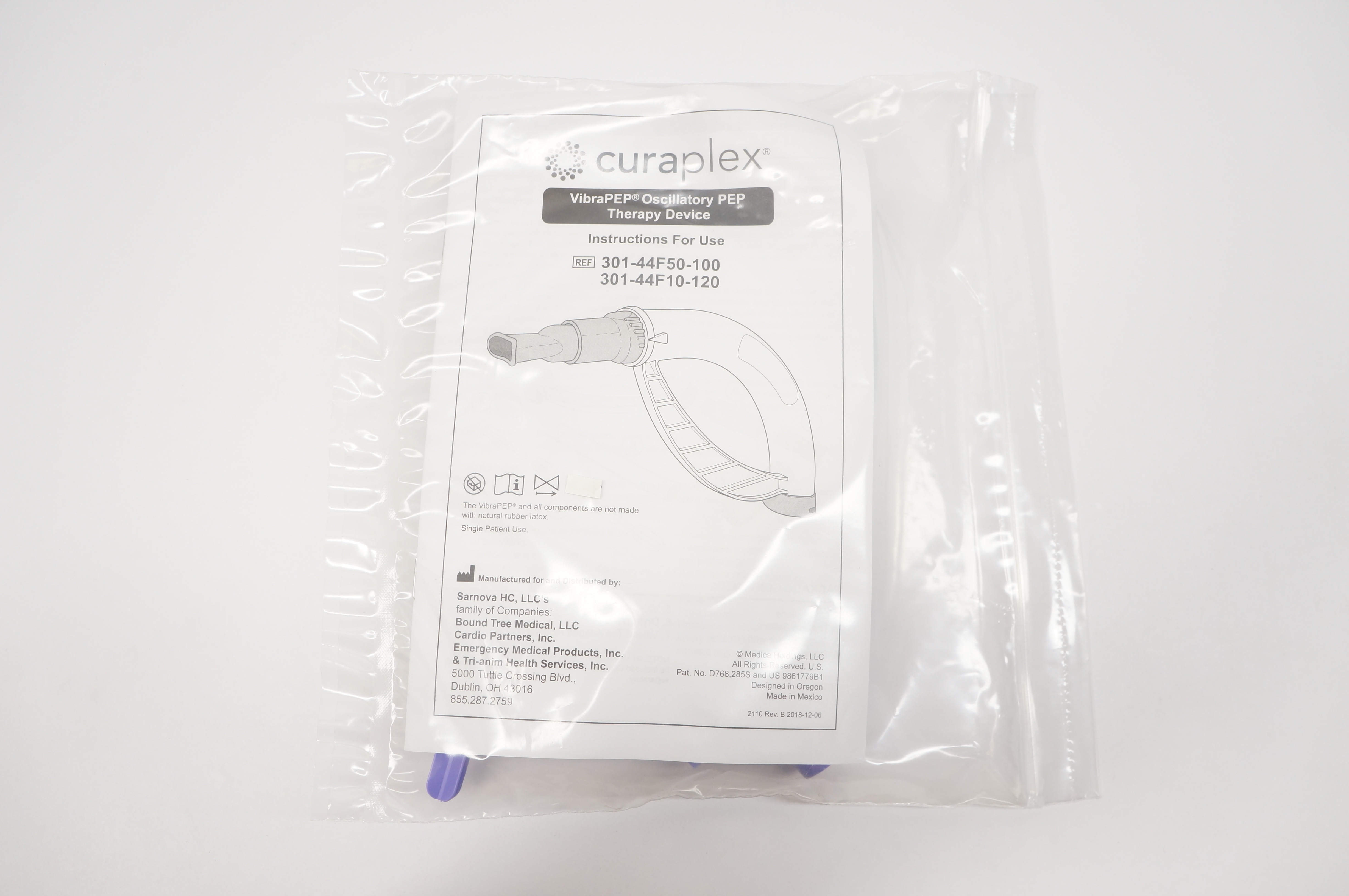 Curaplex 30144F50100 VibraPEP Oscillatory PEP Therapy Device