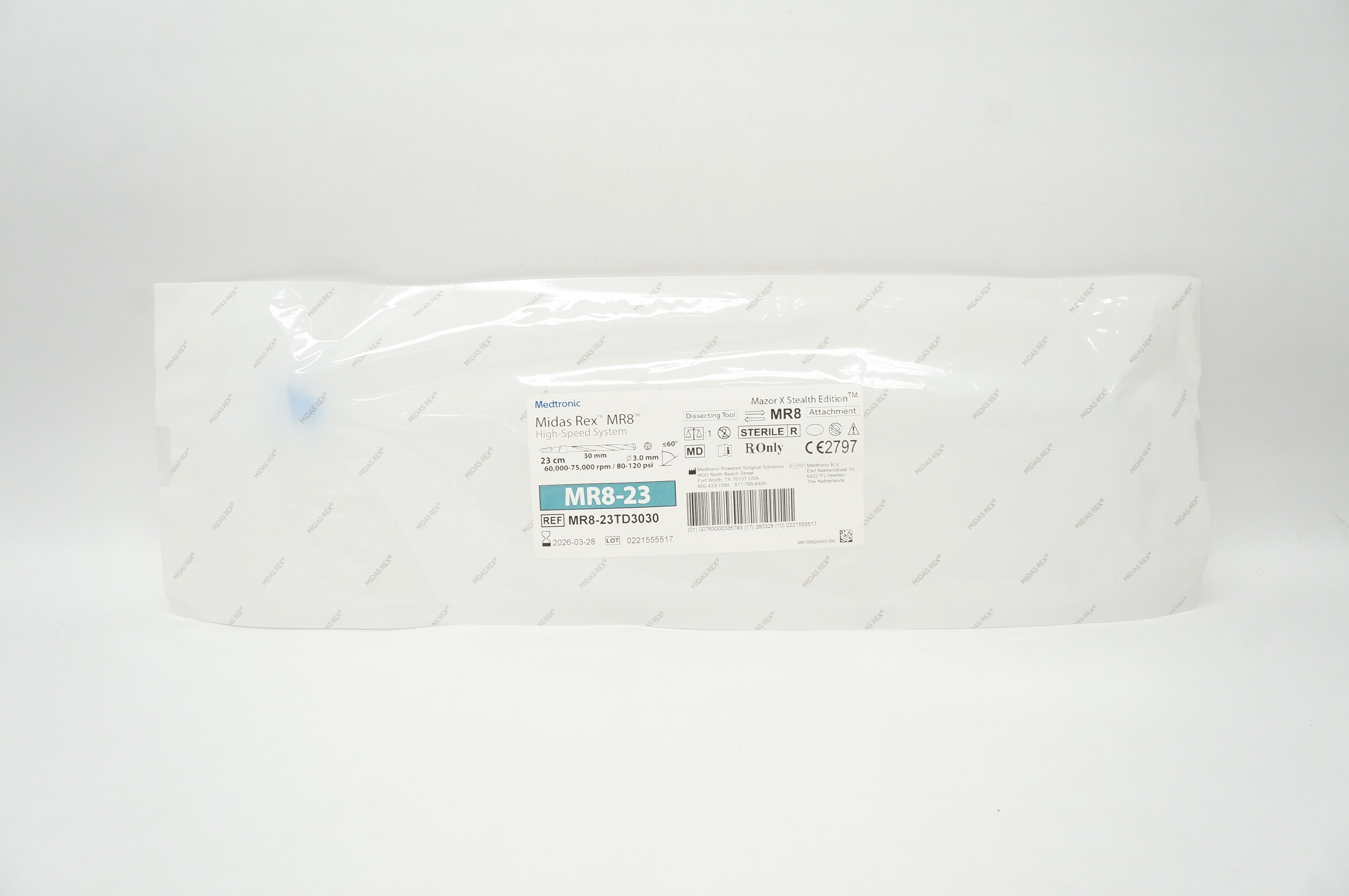 Medtronic MR823TD3030 Midas Rex MR8 HighSpeed System