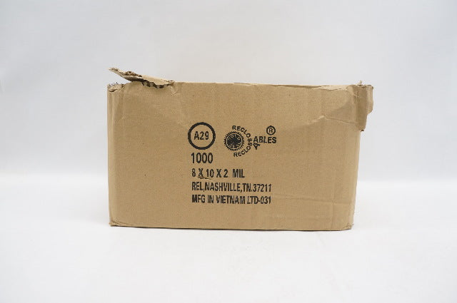 Gold Seal A29 Reclosables 8 x 10 x 2 MIL - Case of 1000