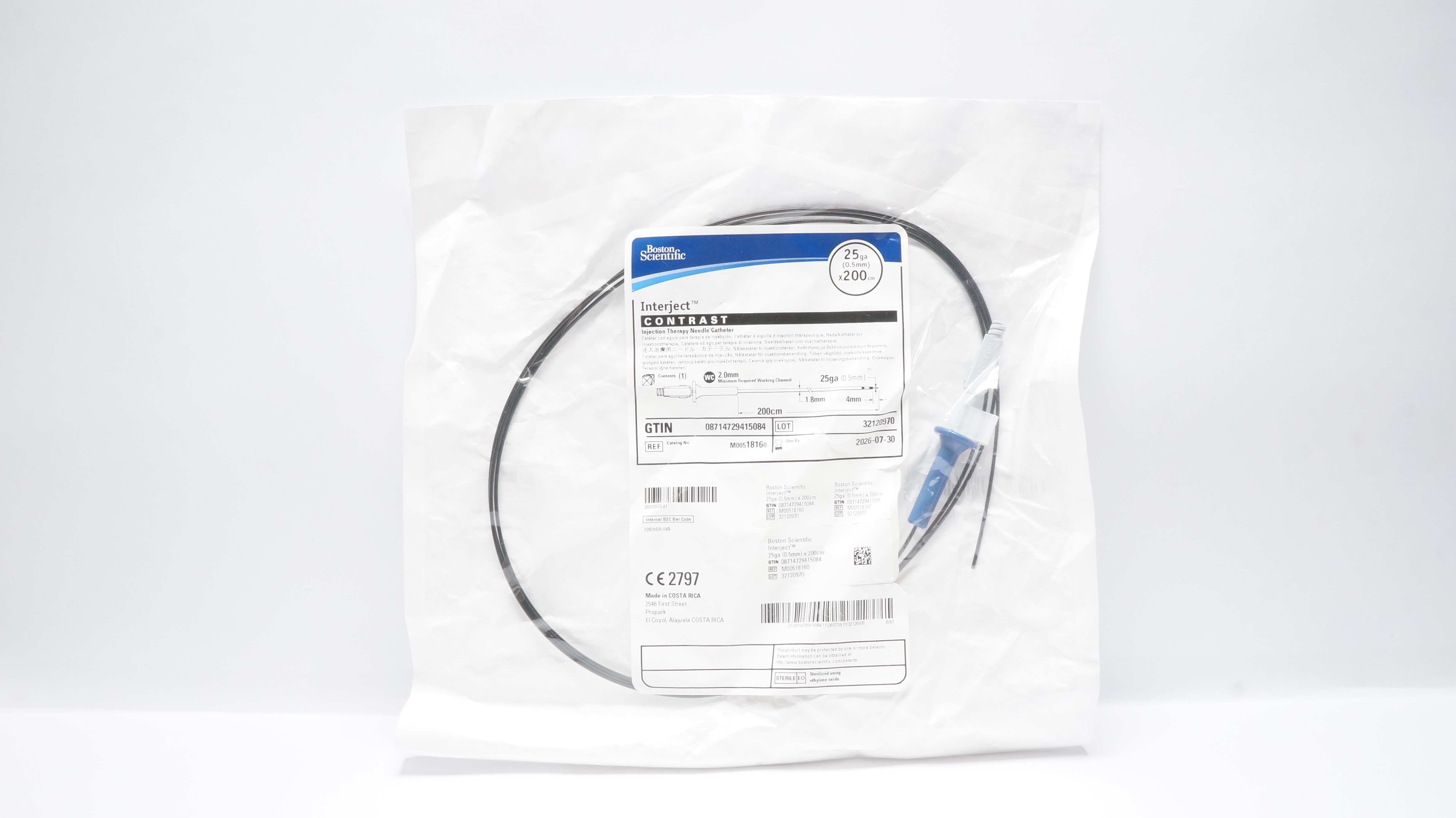 Boston Scientific 1816 Interject Contrast Therapy Ndle. Cath. 25Ga x 200cm
