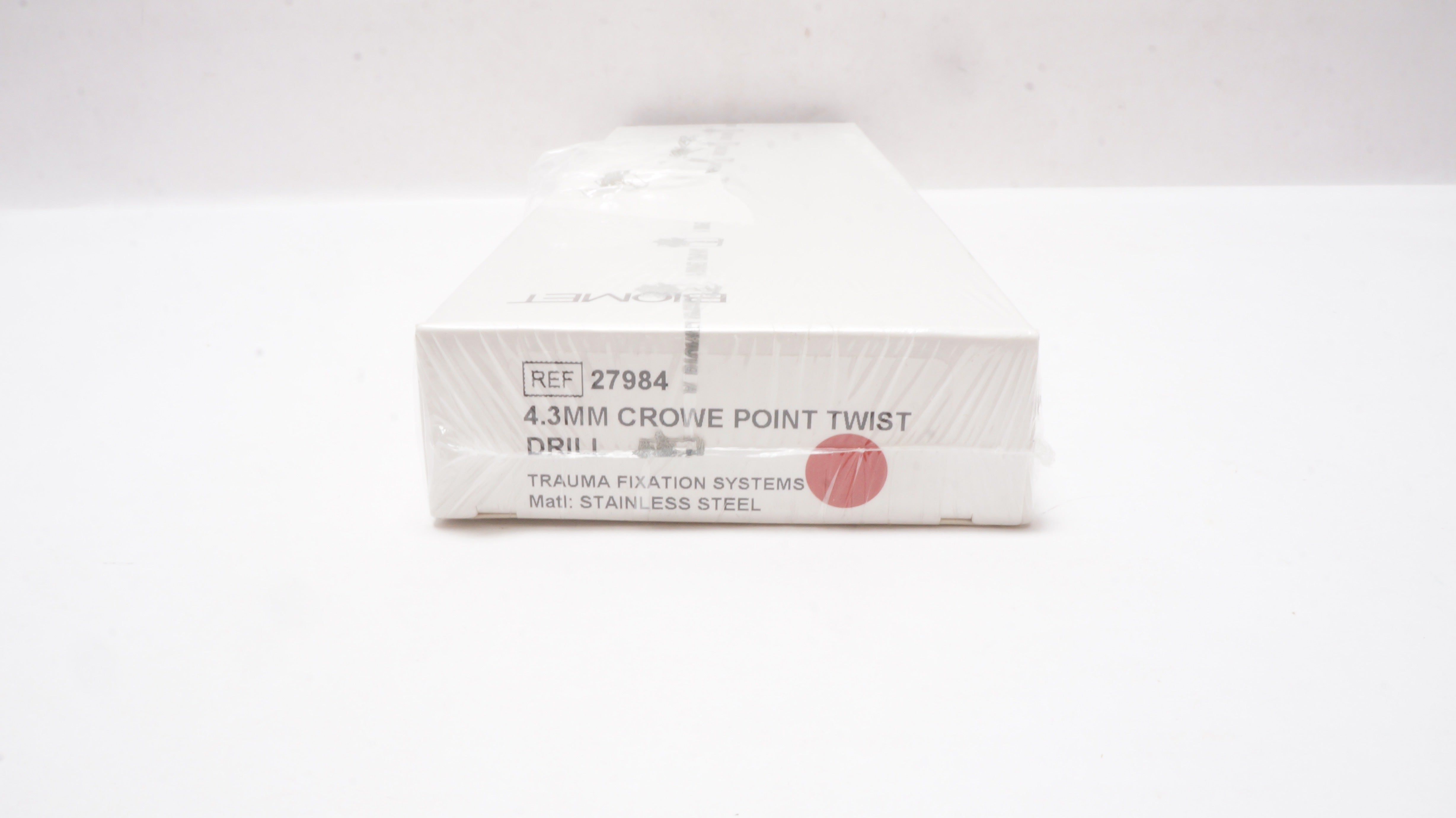 Biomet 27984 Crowe Point Twist Drill 4.3mm Stainless Steel
