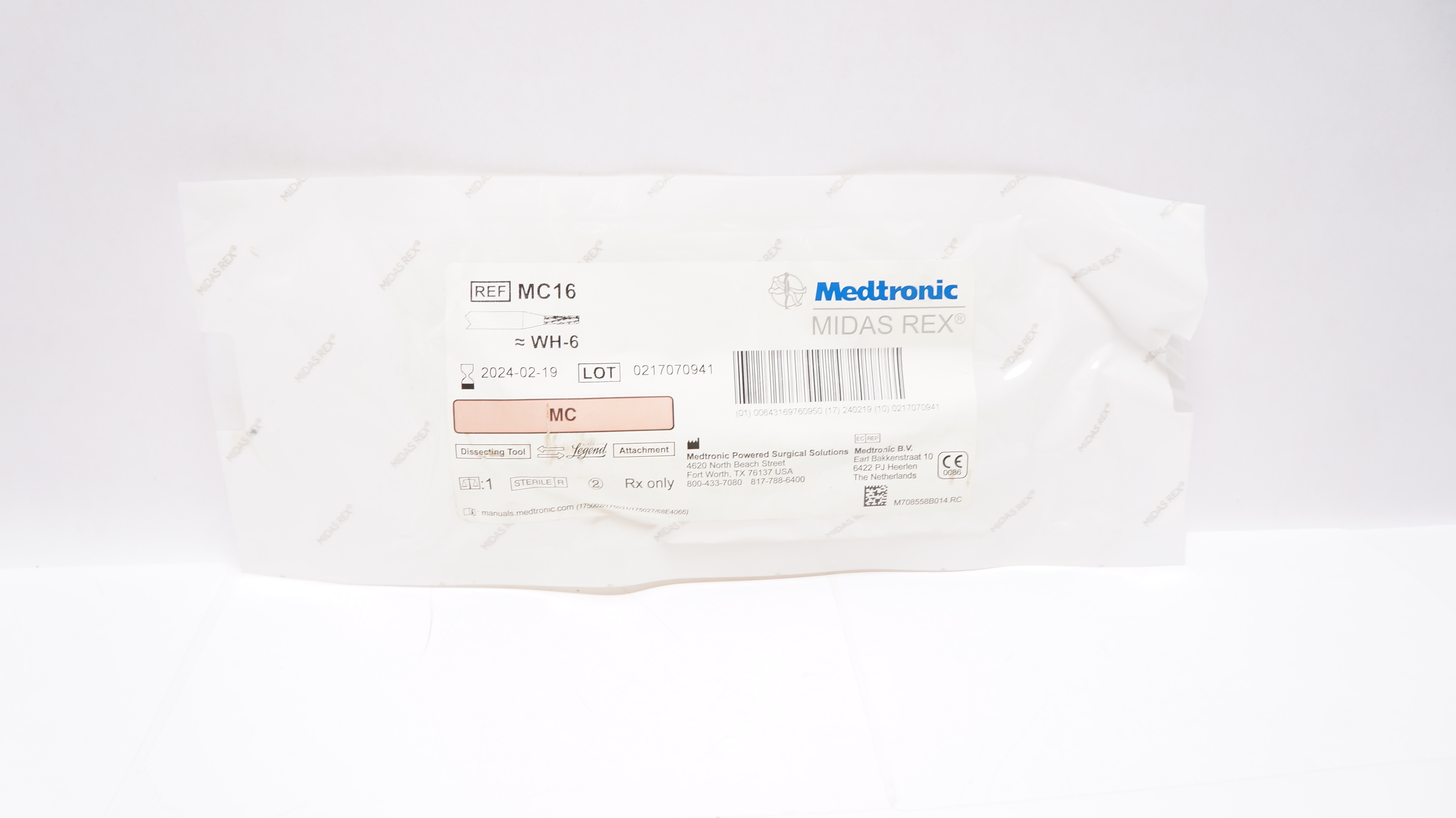 Medtronic MC16 Midas Rex MC WH-6
