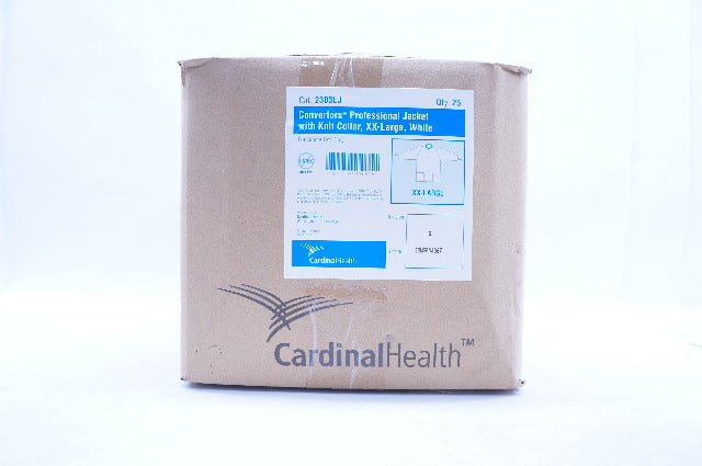 Cardinal Health 2303LJ  Convertors Professional Jacket, XX-Large, White
