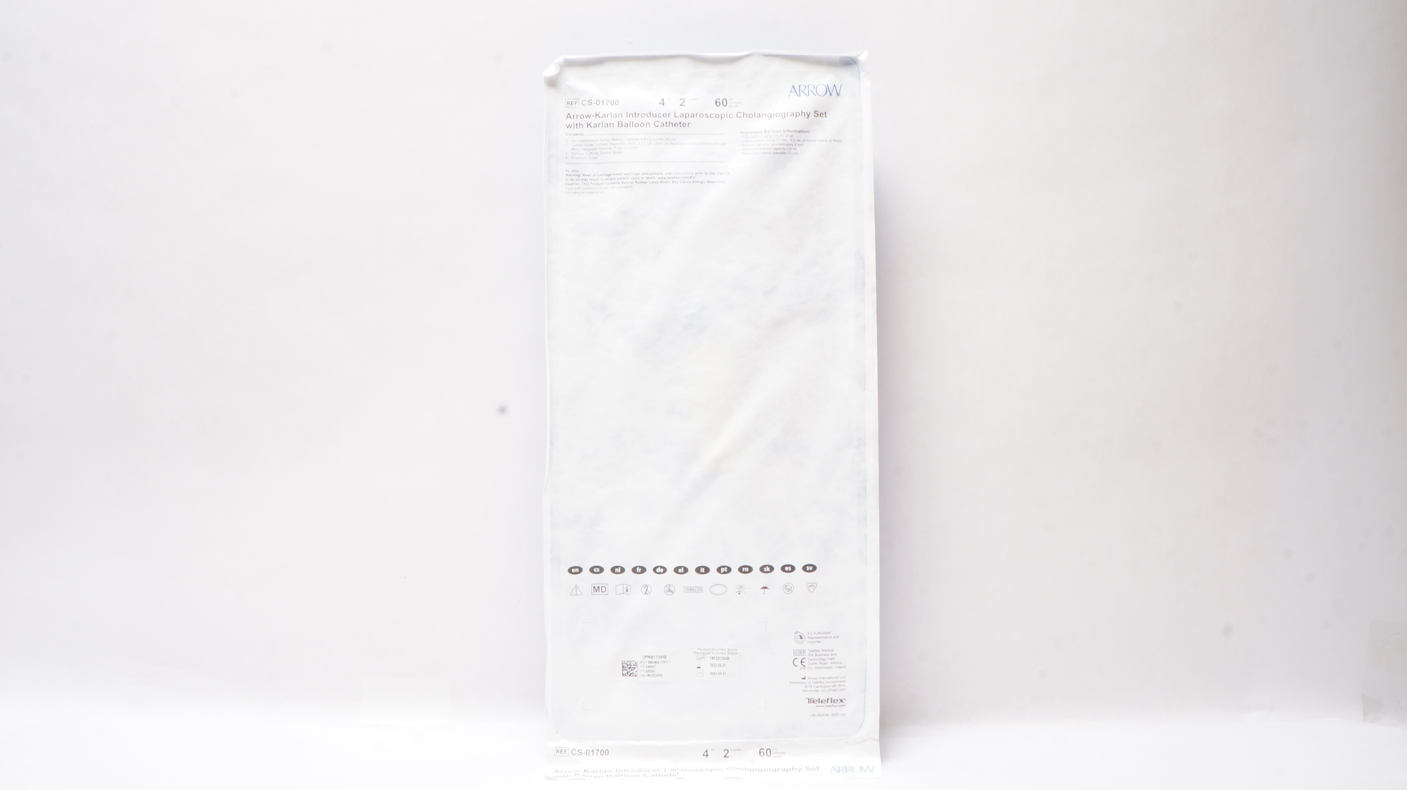Arrow CS-01700 Laparoscopic Cholangiography Set 4Fr x 60cm (X)