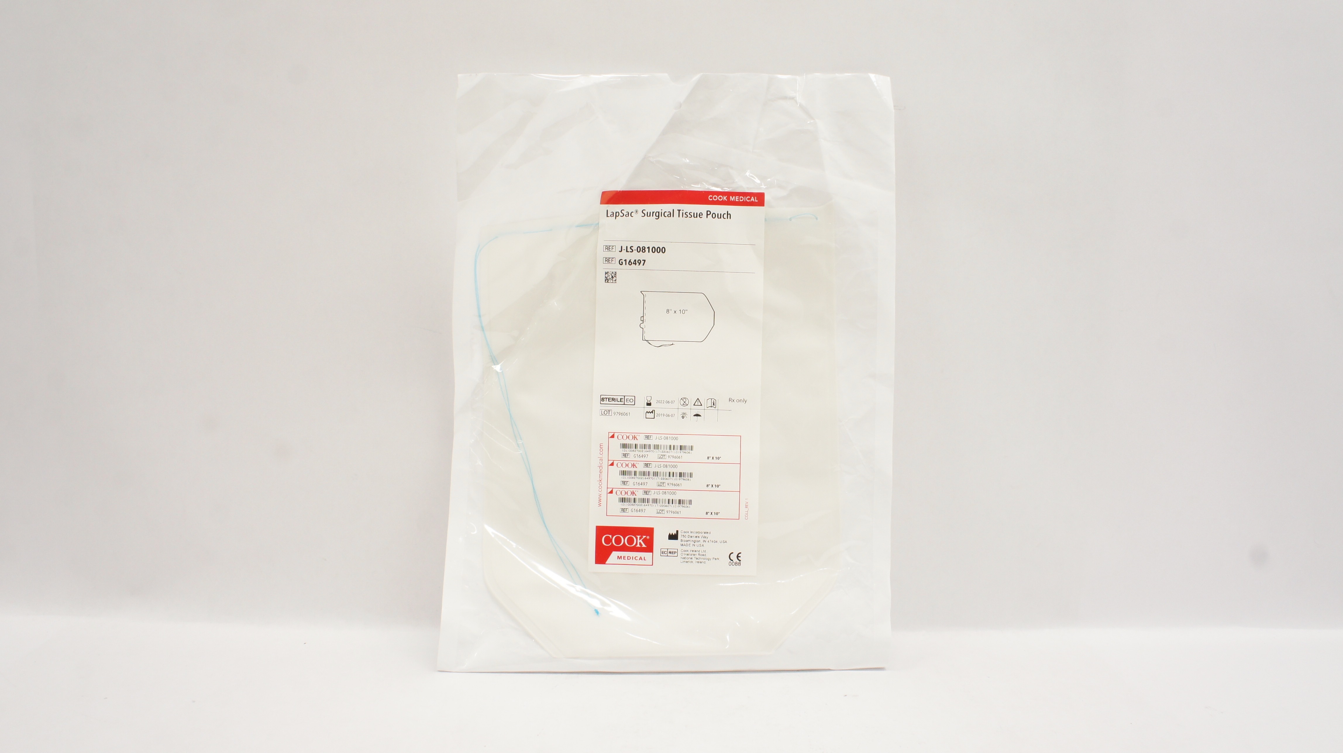 Cook Medical G16497 LapSac Surgical Tissue Pouch 8inch x 10inch (x)