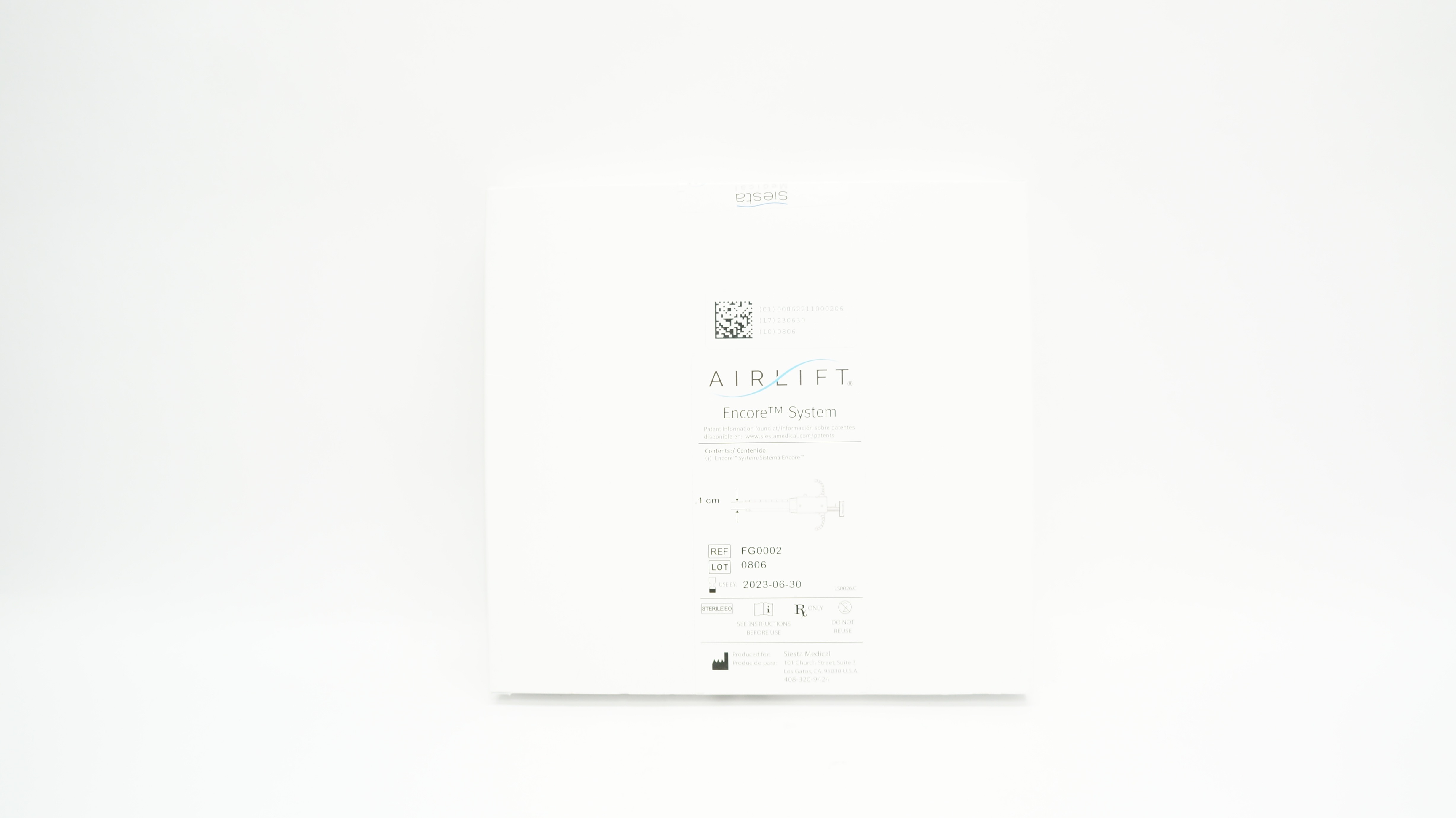 Siesta Medical FG0002 Airlift Encore System 1.1cm (x)