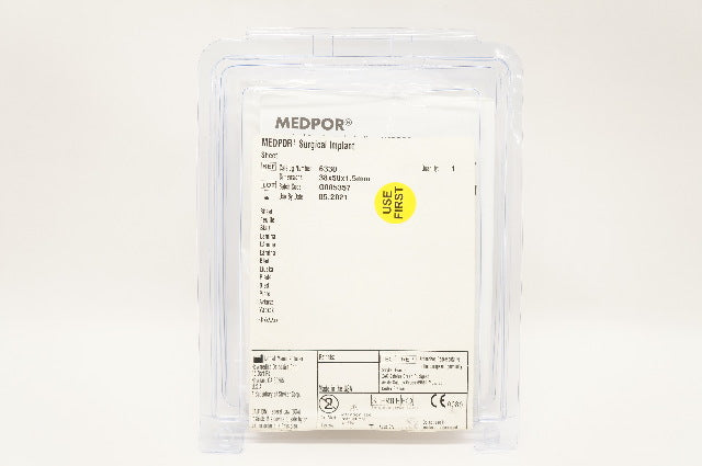 Howmedica Osteonics 6330 Medpor Surgical Implant Sheet 38x50x1.5mm (x)