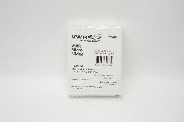 VWR 48312-014 Micro Slides Frosted 1in x 3in x 1.2mm thick
