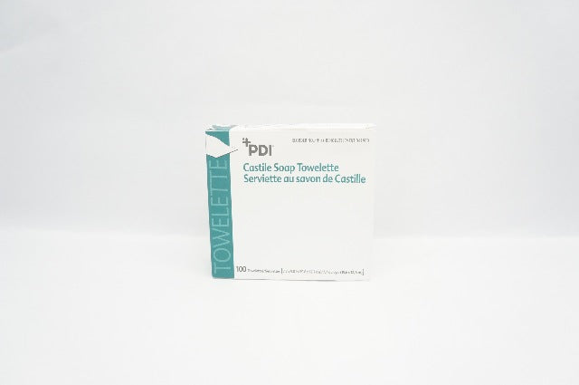 PDI D41900 Castile Soap Towelettes 7.7inch x 5.0inch - Box 78
