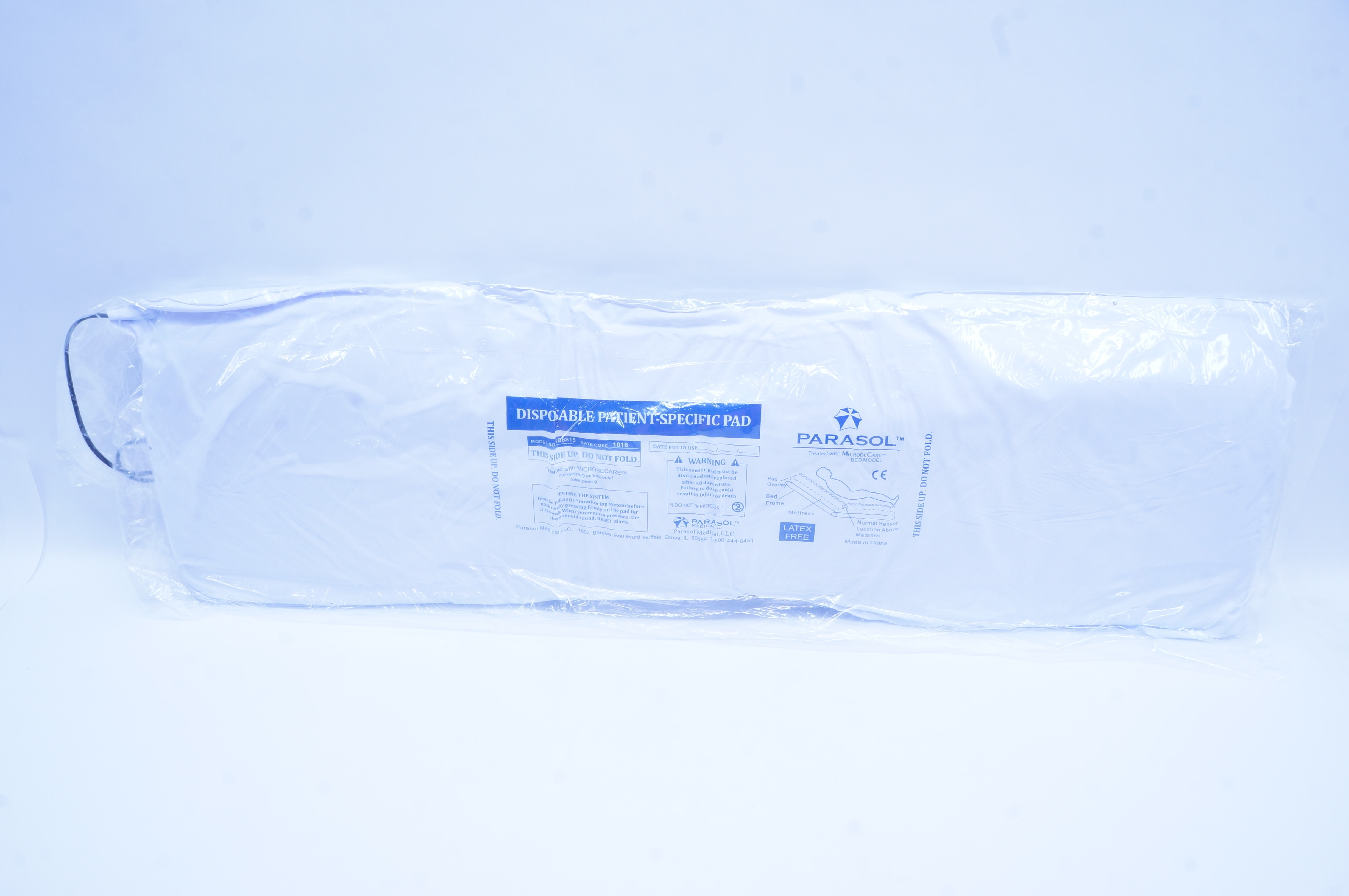 Parasol Medical SB6S15 Disposable Patient-Specific Pad, Bed Model