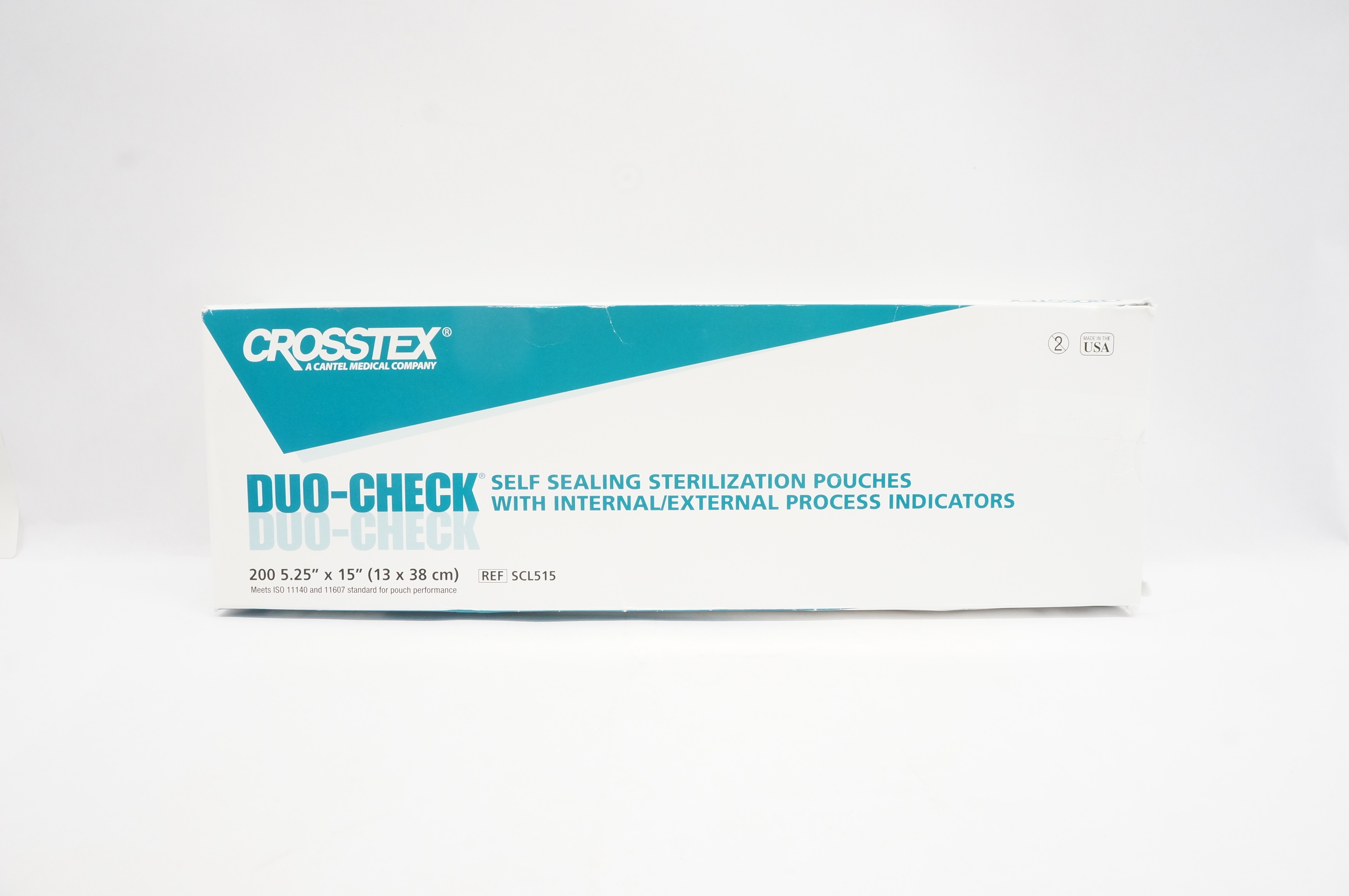 Crosstex SCL515 Duo-Check Sterilization Pouches 5.25 x 15inch (x) - Box of 200