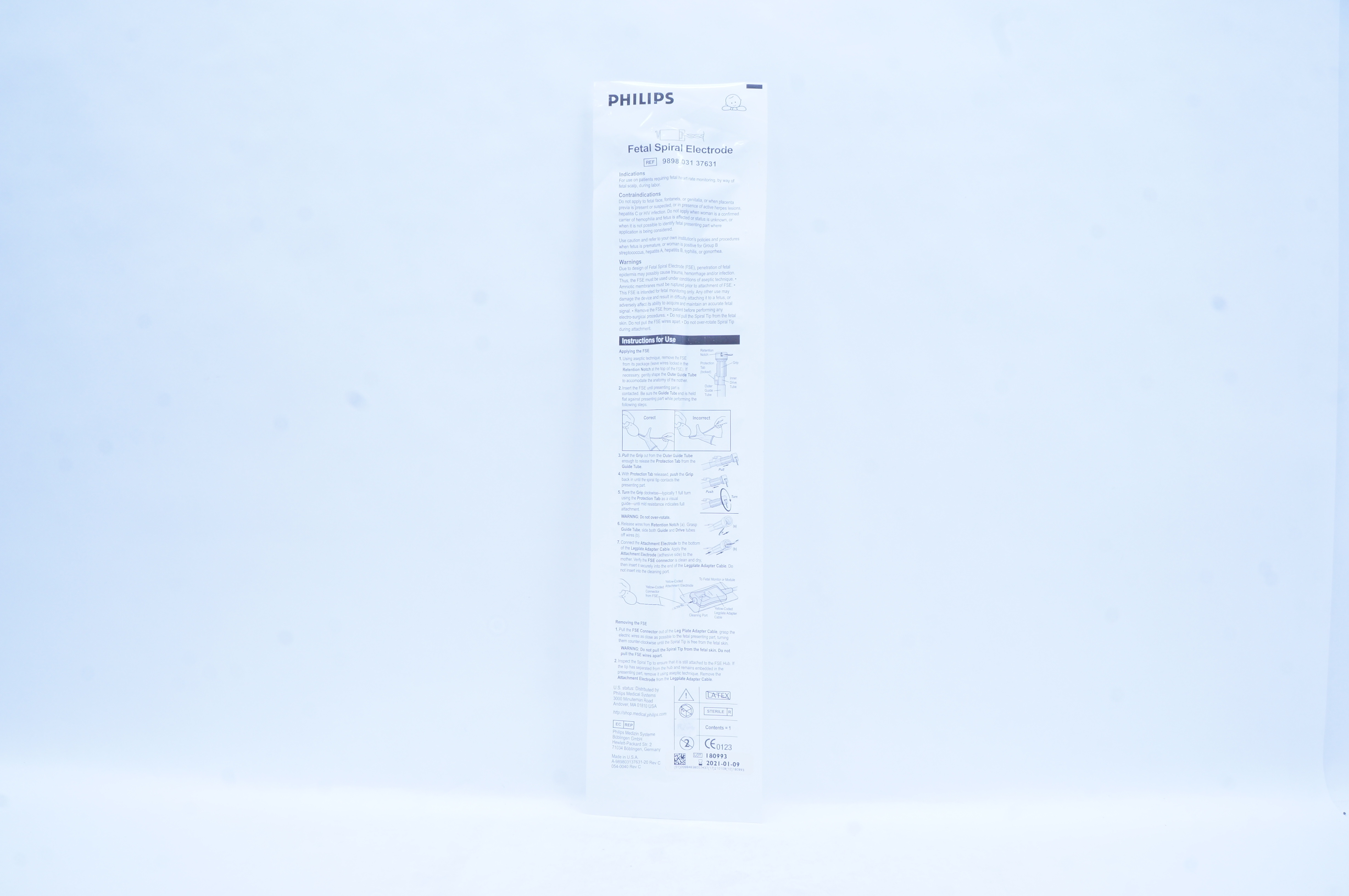 Philips 9898 031 37631 Fetal Spiral Electrode (x)