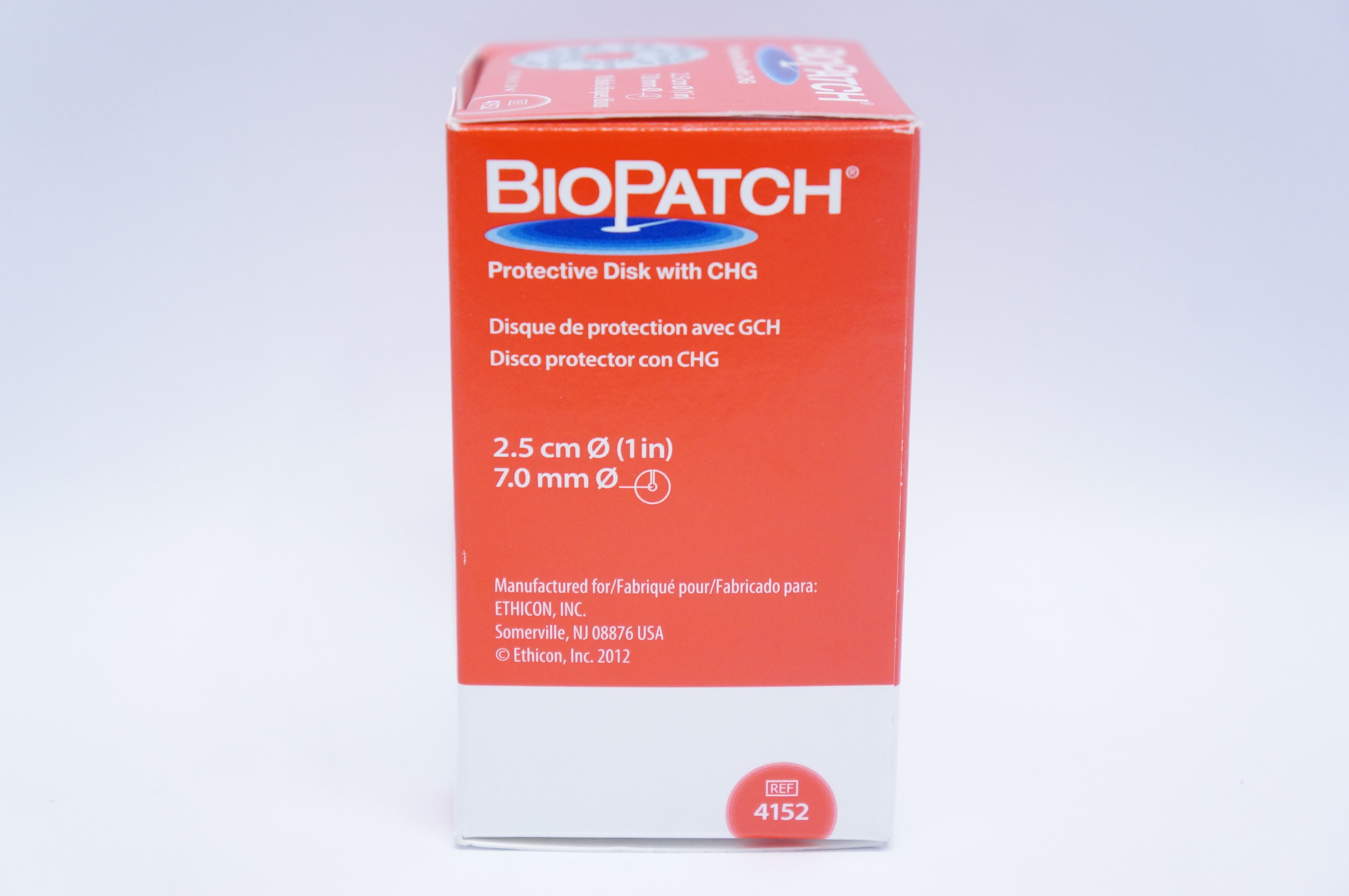 Ethicon 4152 BioPatch Protective Disk with CHG 2.5cm x 7.0mm (x) - Box ...