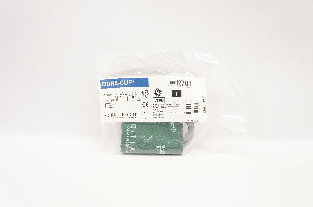 GE Medical 2781 Dura-Cuf Critikon Child Blood Pressure Cuff 12-19cm, Green