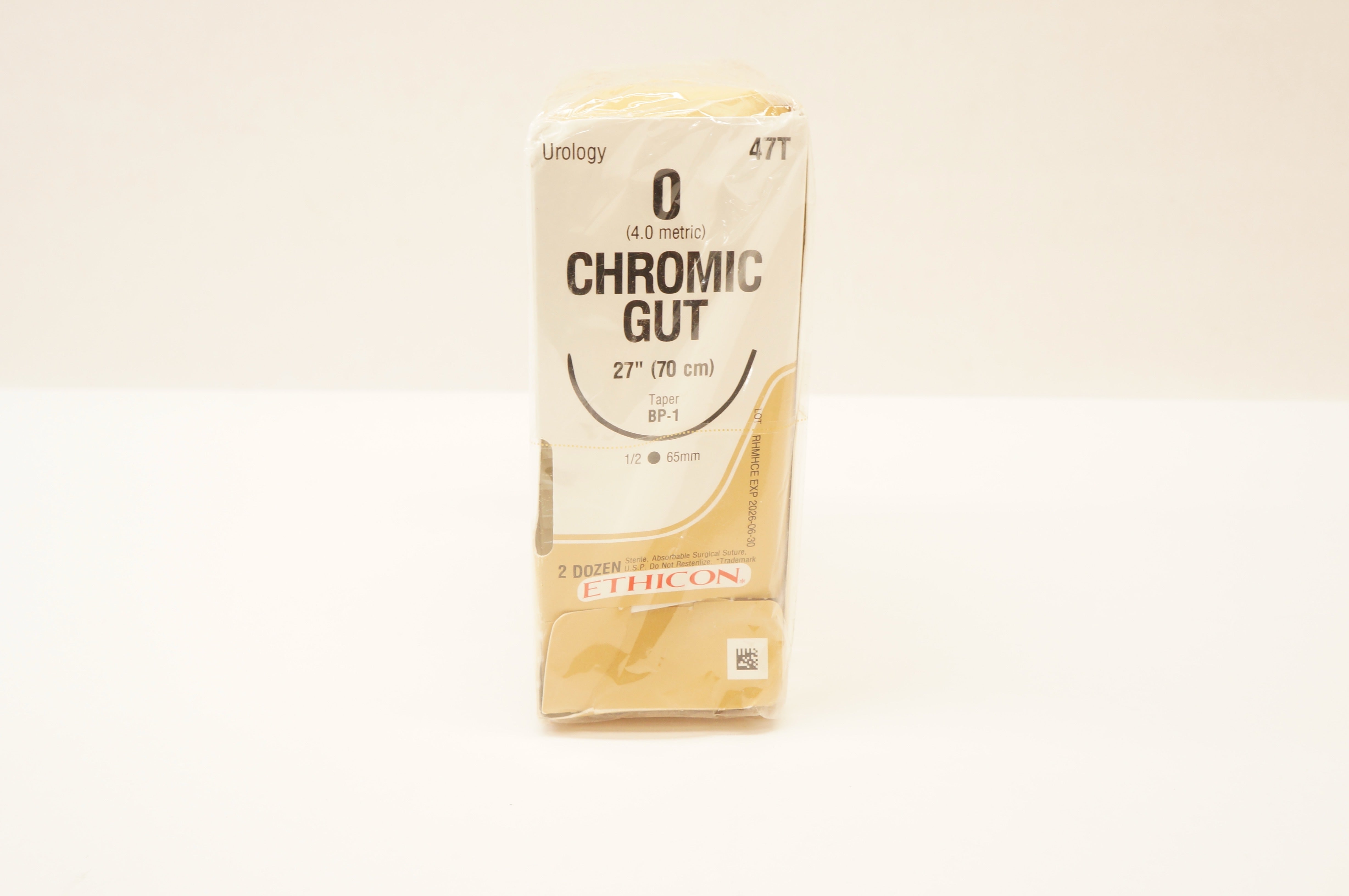 Ethicon 47T 0 Gut Chromic Nylon Stre BP-1 1/2 65mm Taper, 27inch - Box ...