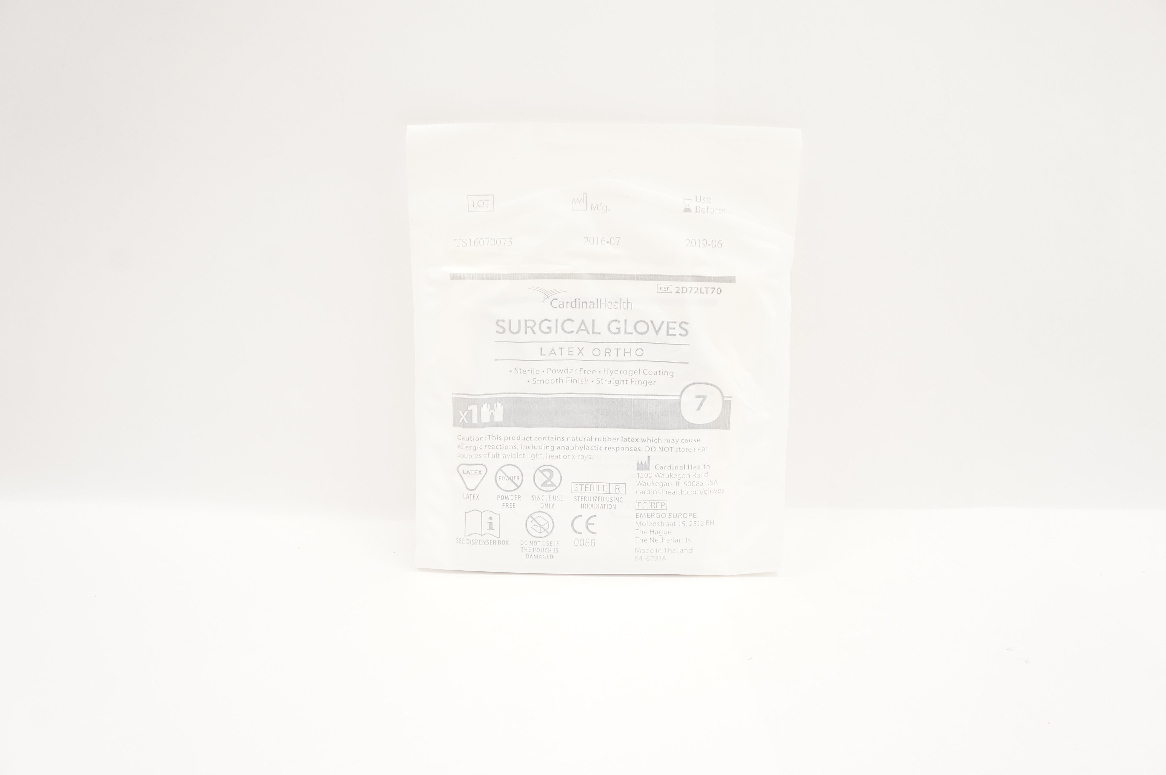 Cardinal Health 2D72LT70 Surgical Gloves Latex Ortho Size 7 (x)
